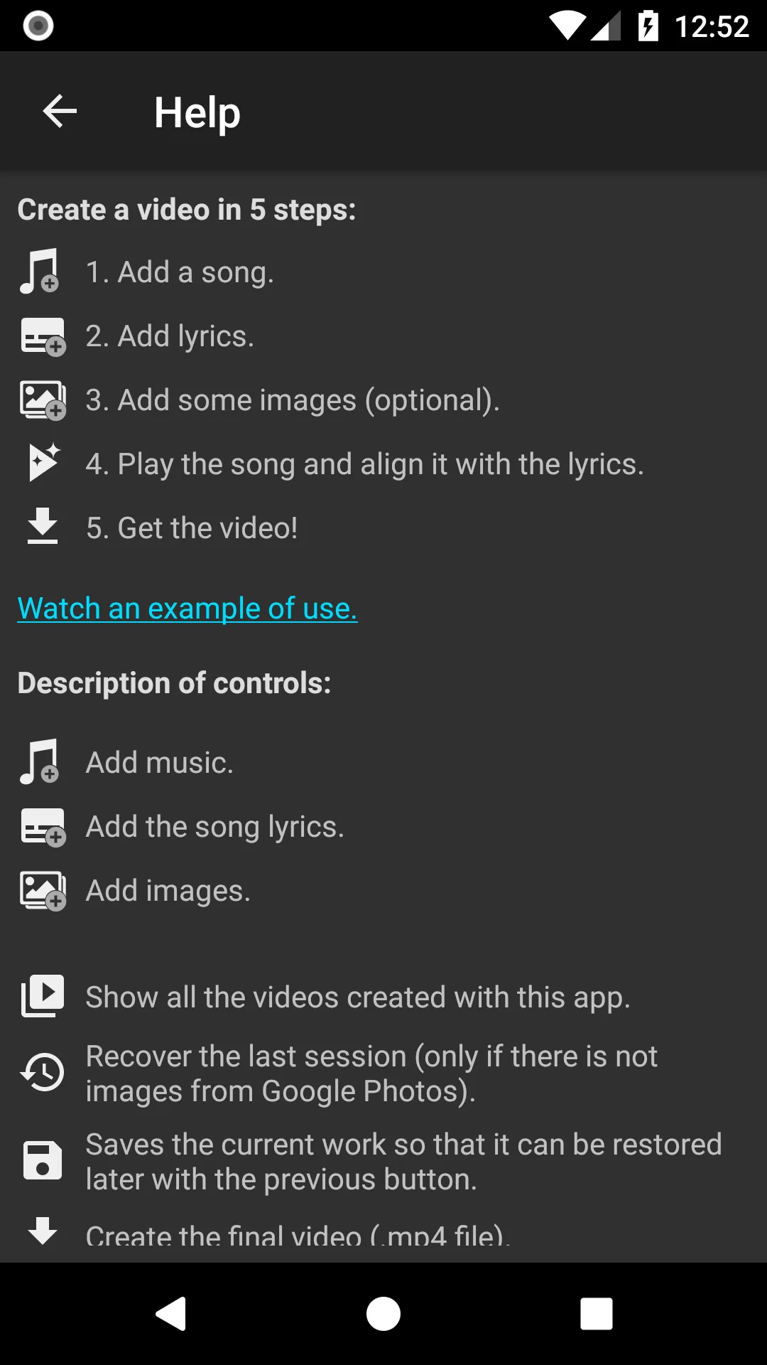 Video Lyrics | Indus Appstore | Screenshot