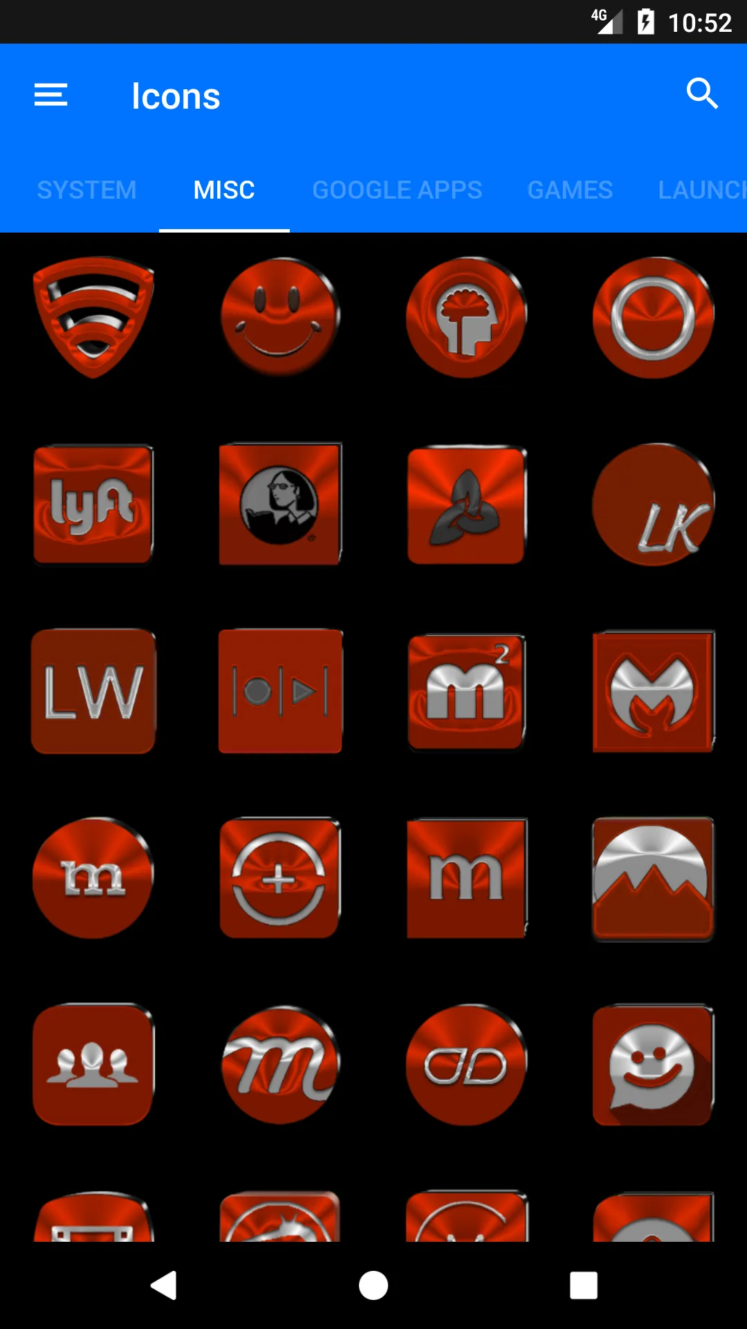 Red Orange Icon Pack | Indus Appstore | Screenshot