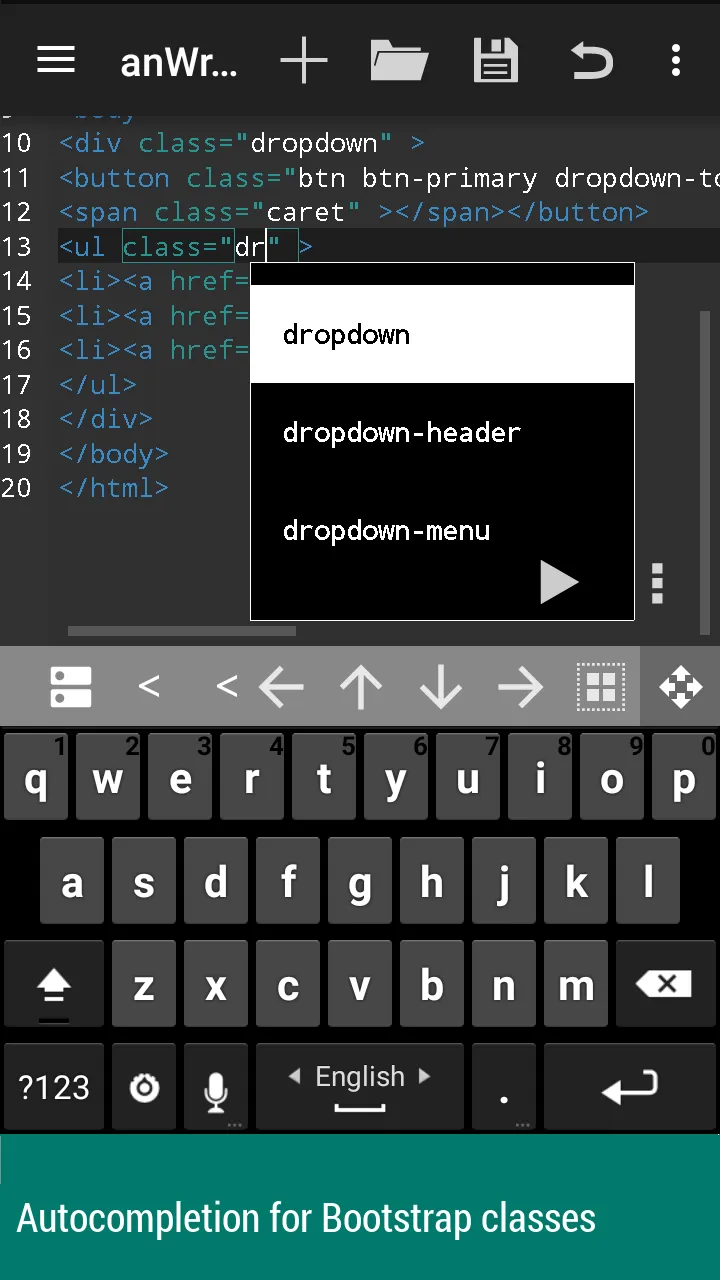 anWriter HTML editor | Indus Appstore | Screenshot