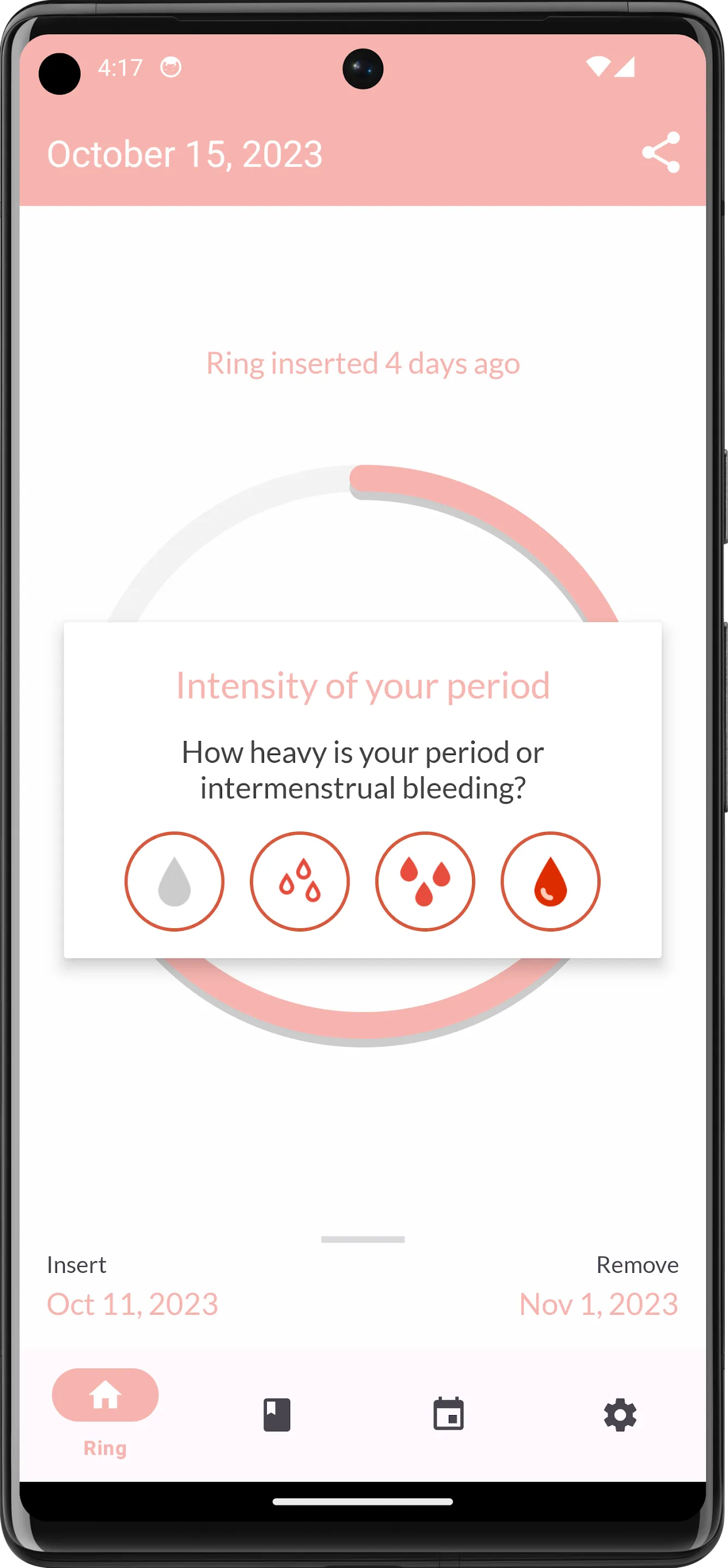 MyRing - contraceptive ring | Indus Appstore | Screenshot