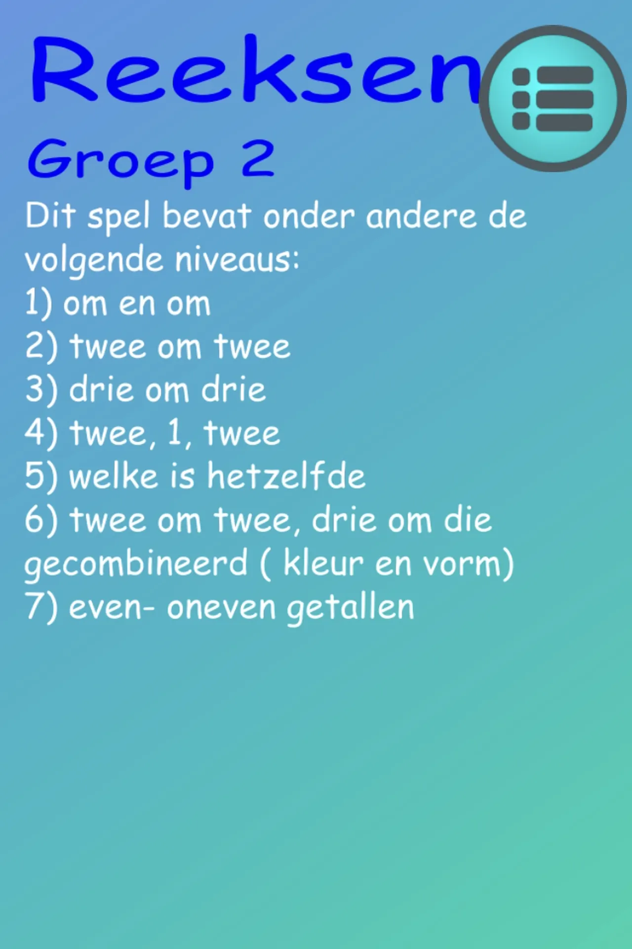 Groep 2 reeksen | Indus Appstore | Screenshot