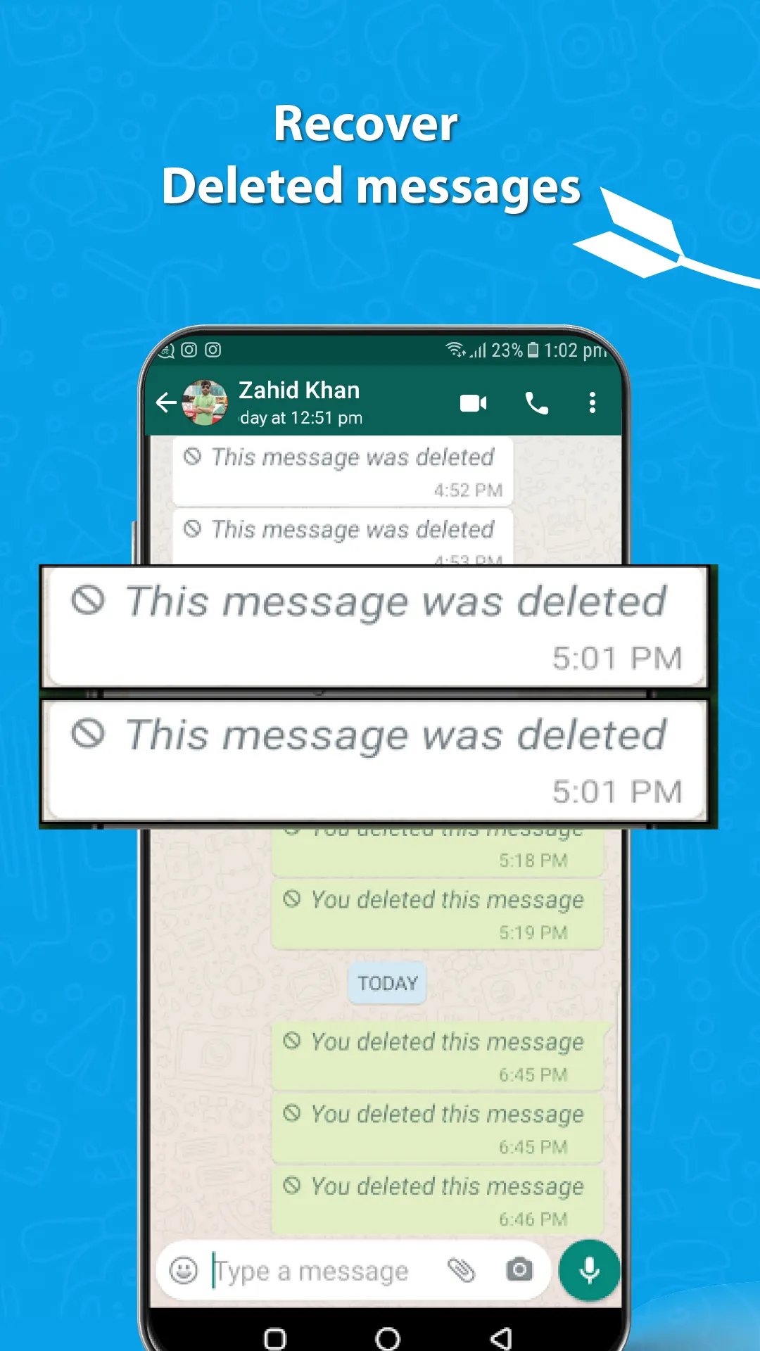 WAWR- Recover Deleted Messages | Indus Appstore | Screenshot