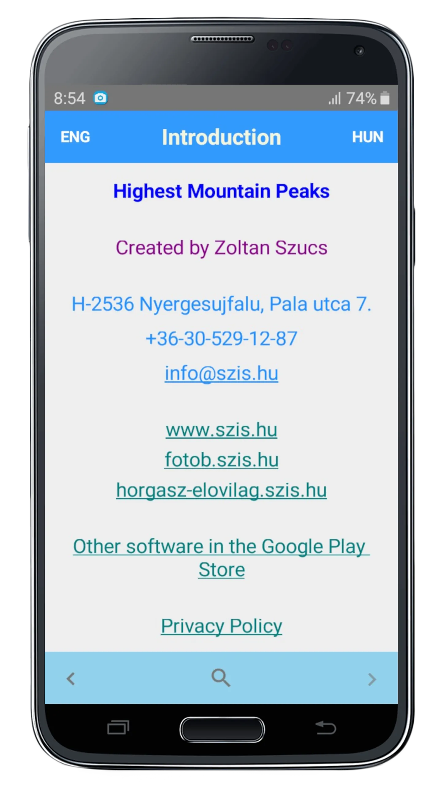 Highest Mountain Peaks | Indus Appstore | Screenshot