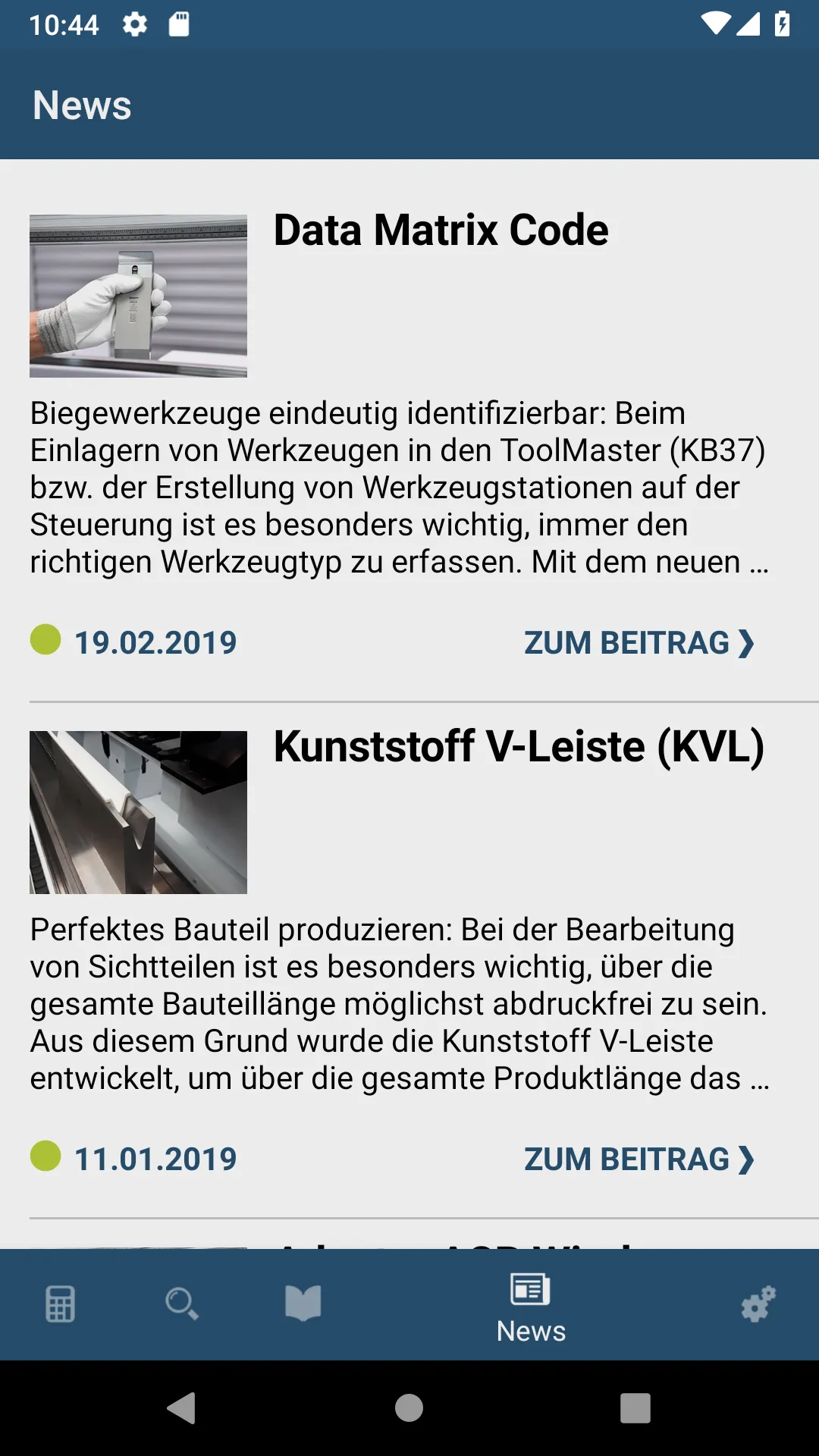 TRUMPF BendGuide 3.0 | Indus Appstore | Screenshot