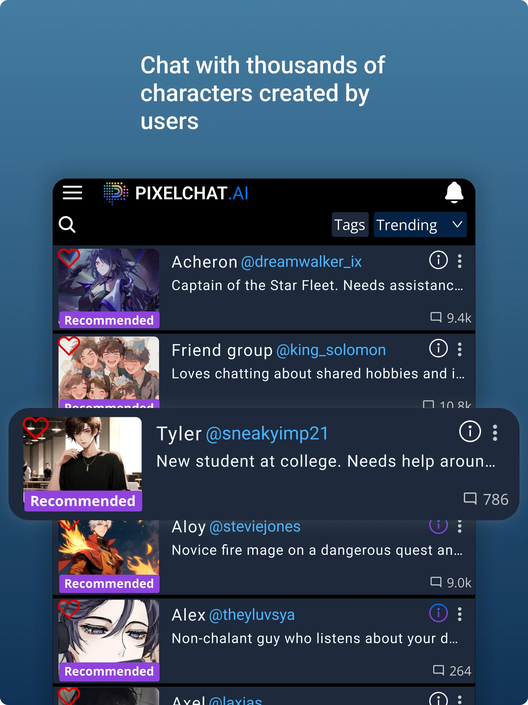 PixelChat - AI Character Chat | Indus Appstore | Screenshot