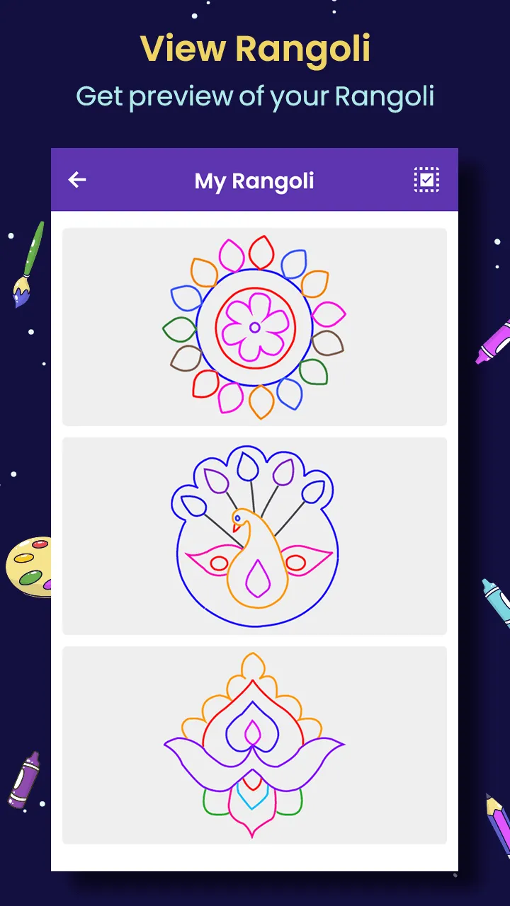 Draw Rangoli Step By Step | Indus Appstore | Screenshot