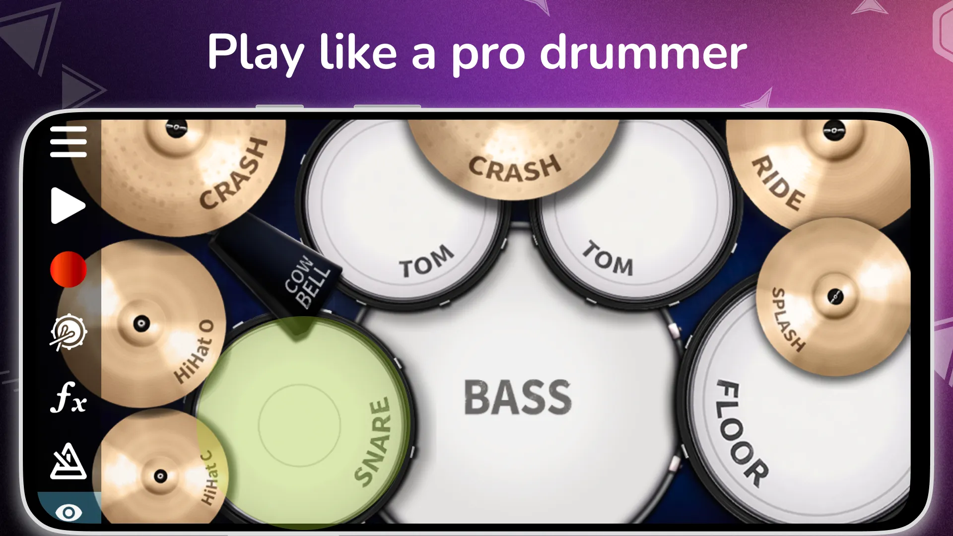 Drum Solo Studio: drums set | Indus Appstore | Screenshot