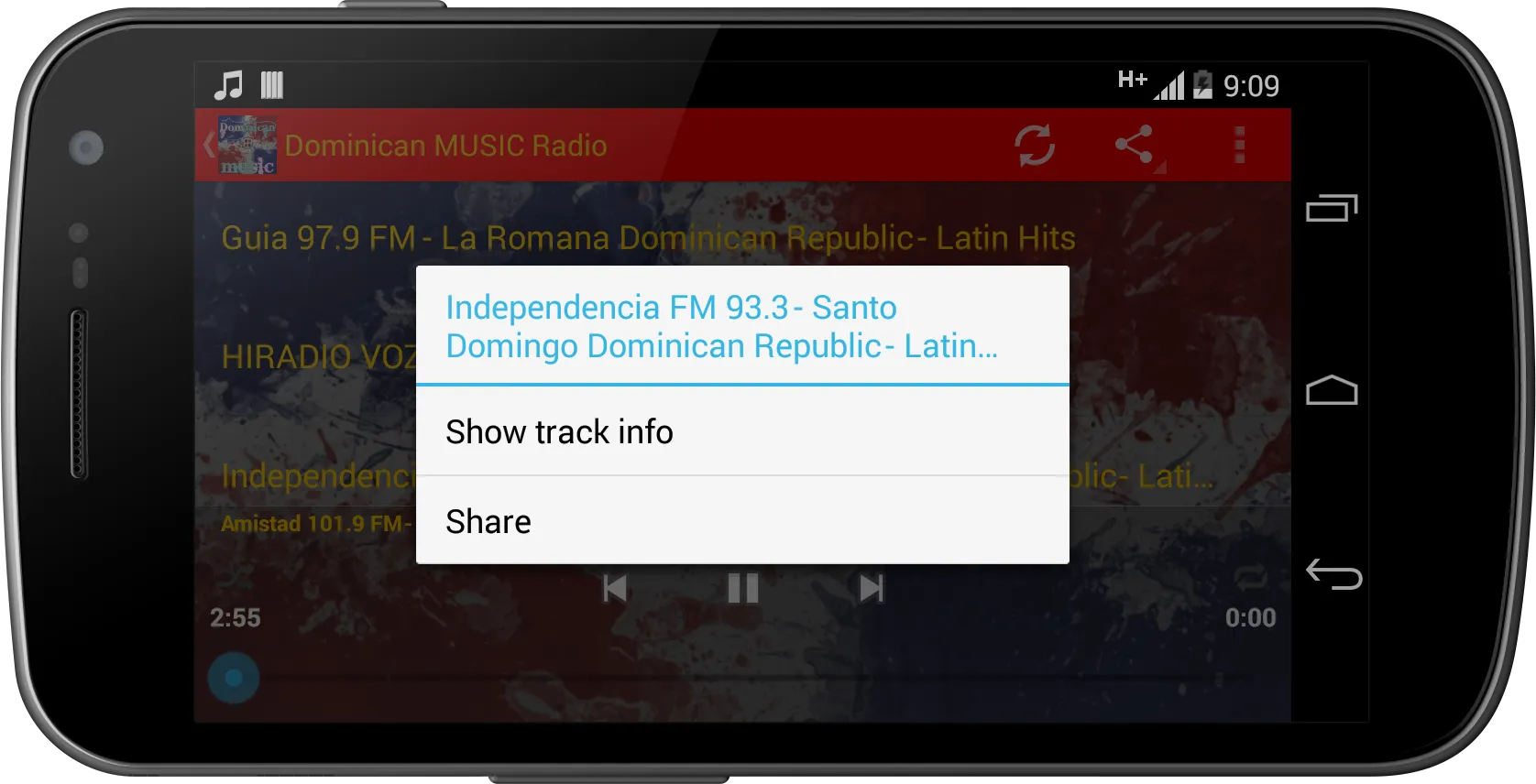 Dominican Republic MUSIC Radio | Indus Appstore | Screenshot