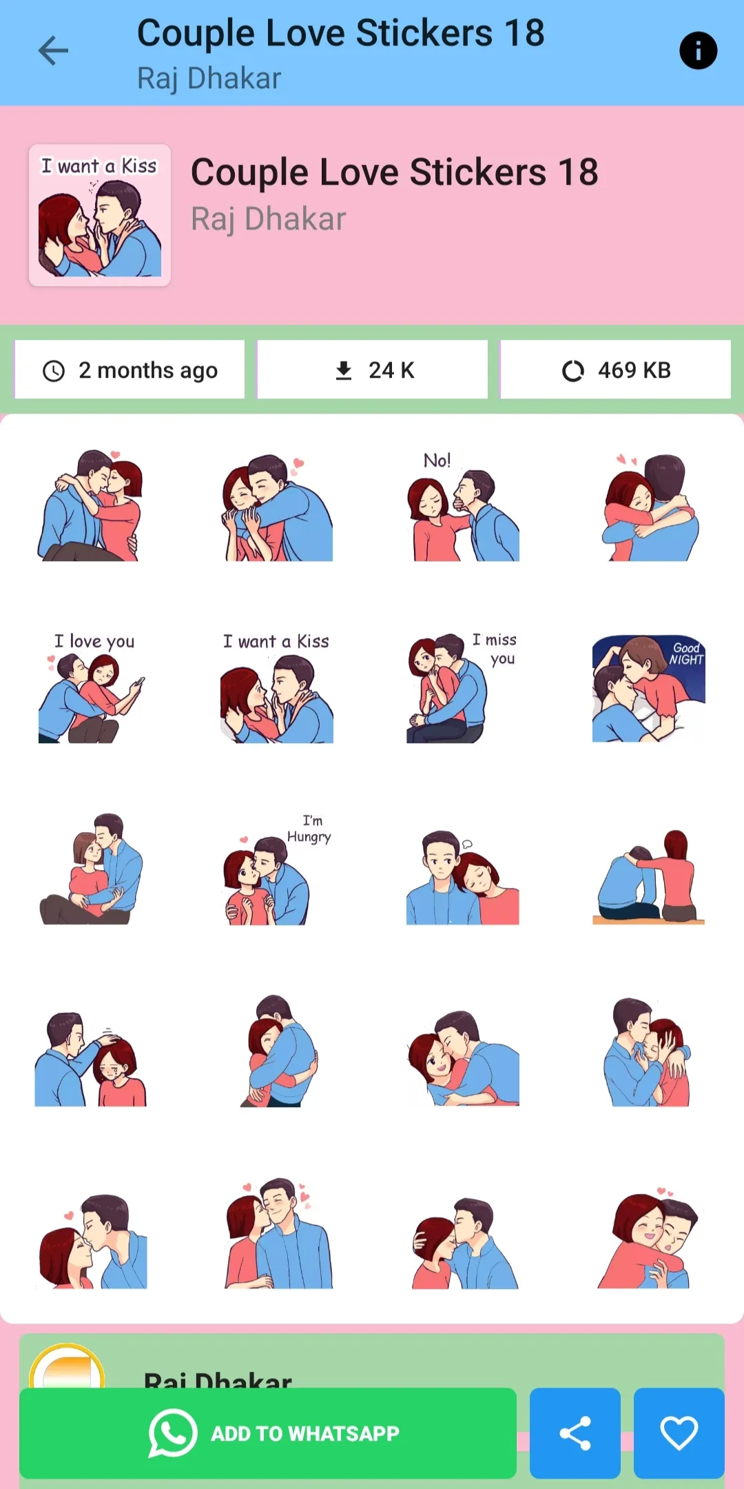 Love Stickers For WhatsApp | Indus Appstore | Screenshot