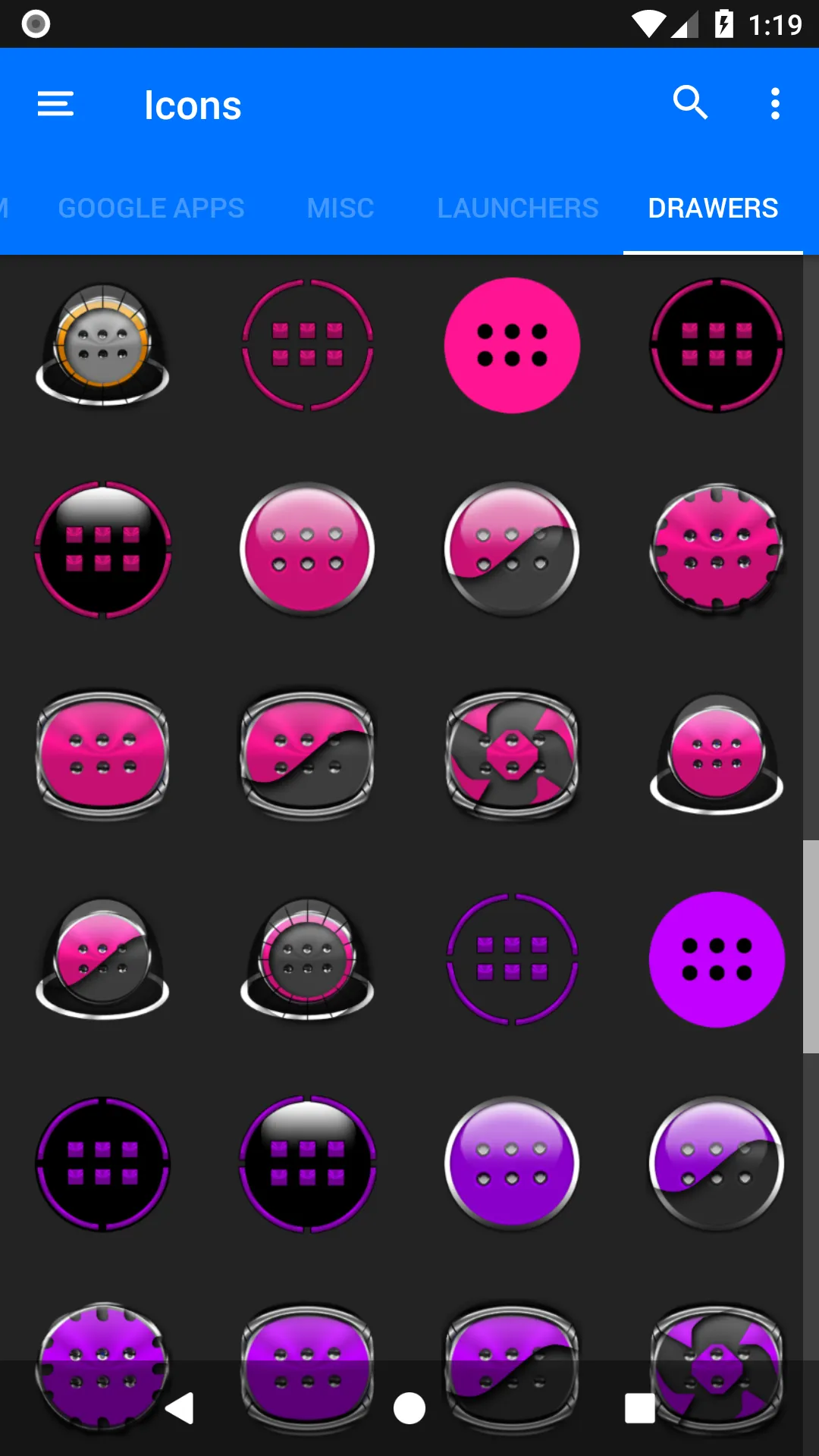 Oreo Magenta Icon Pack P2 | Indus Appstore | Screenshot