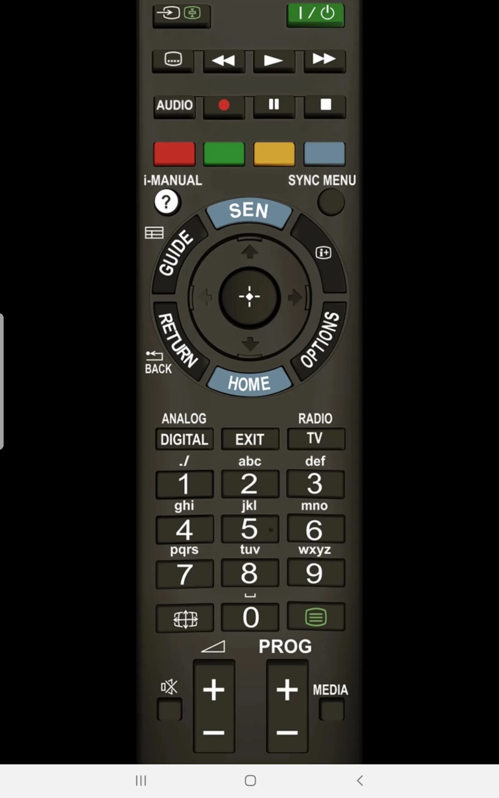 Smart TV Remote for Sony TV | Indus Appstore | Screenshot