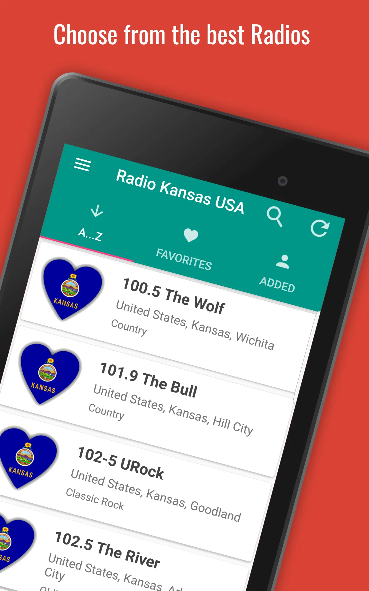 Kansas Radio Stations | Indus Appstore | Screenshot