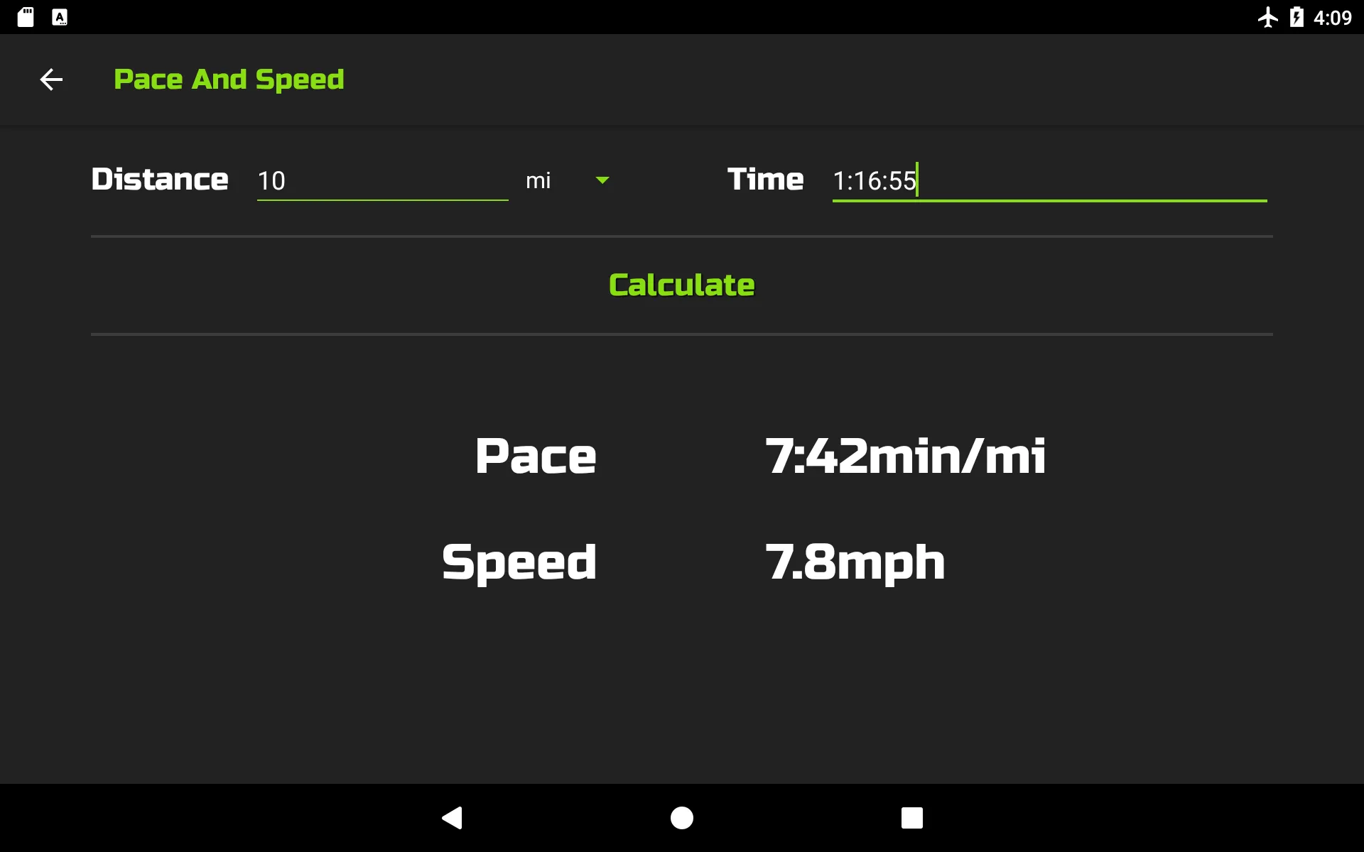 RunCalc+ Running Calculator Pa | Indus Appstore | Screenshot