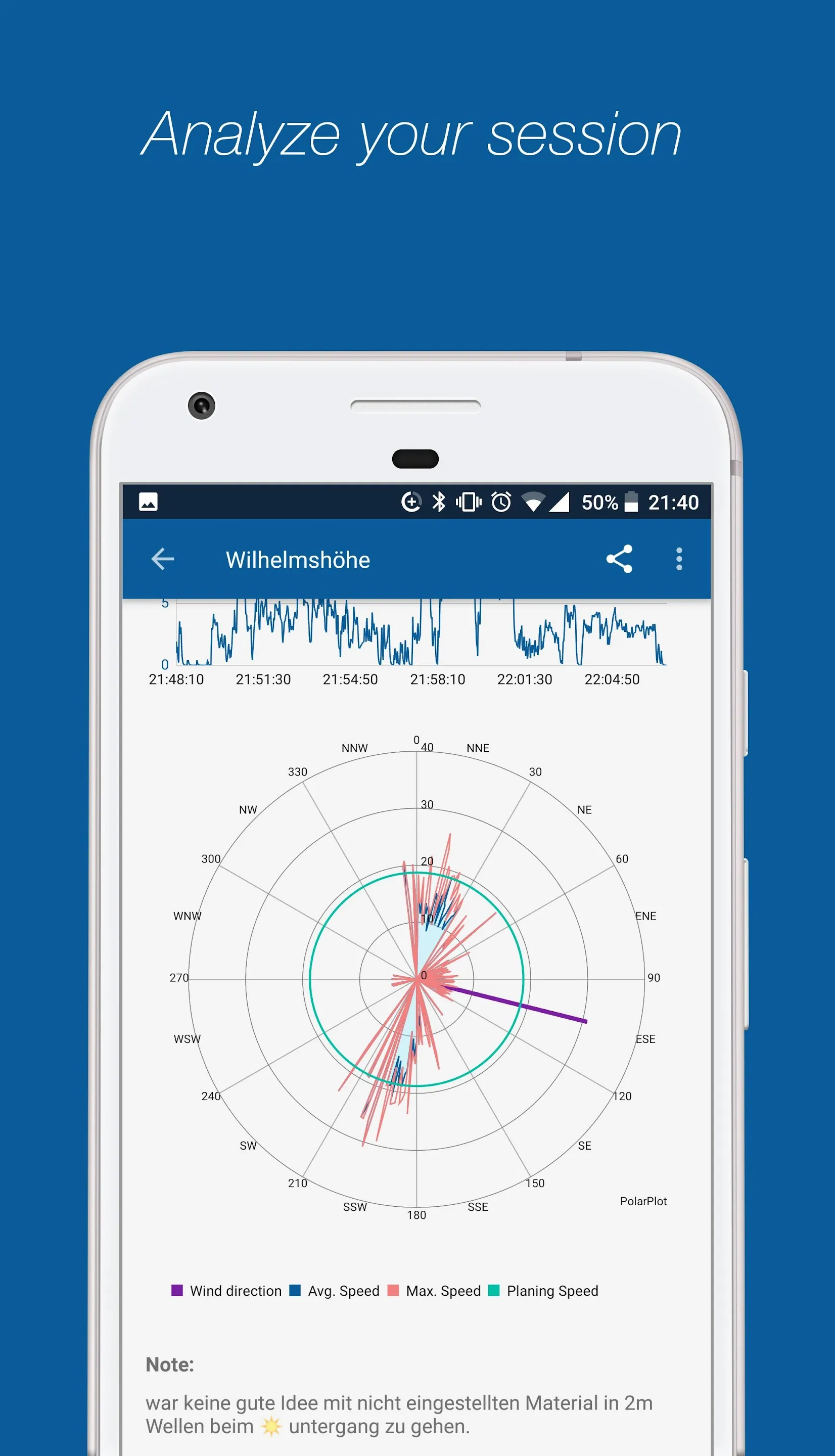 WindsportTracker Wing Windsurf | Indus Appstore | Screenshot