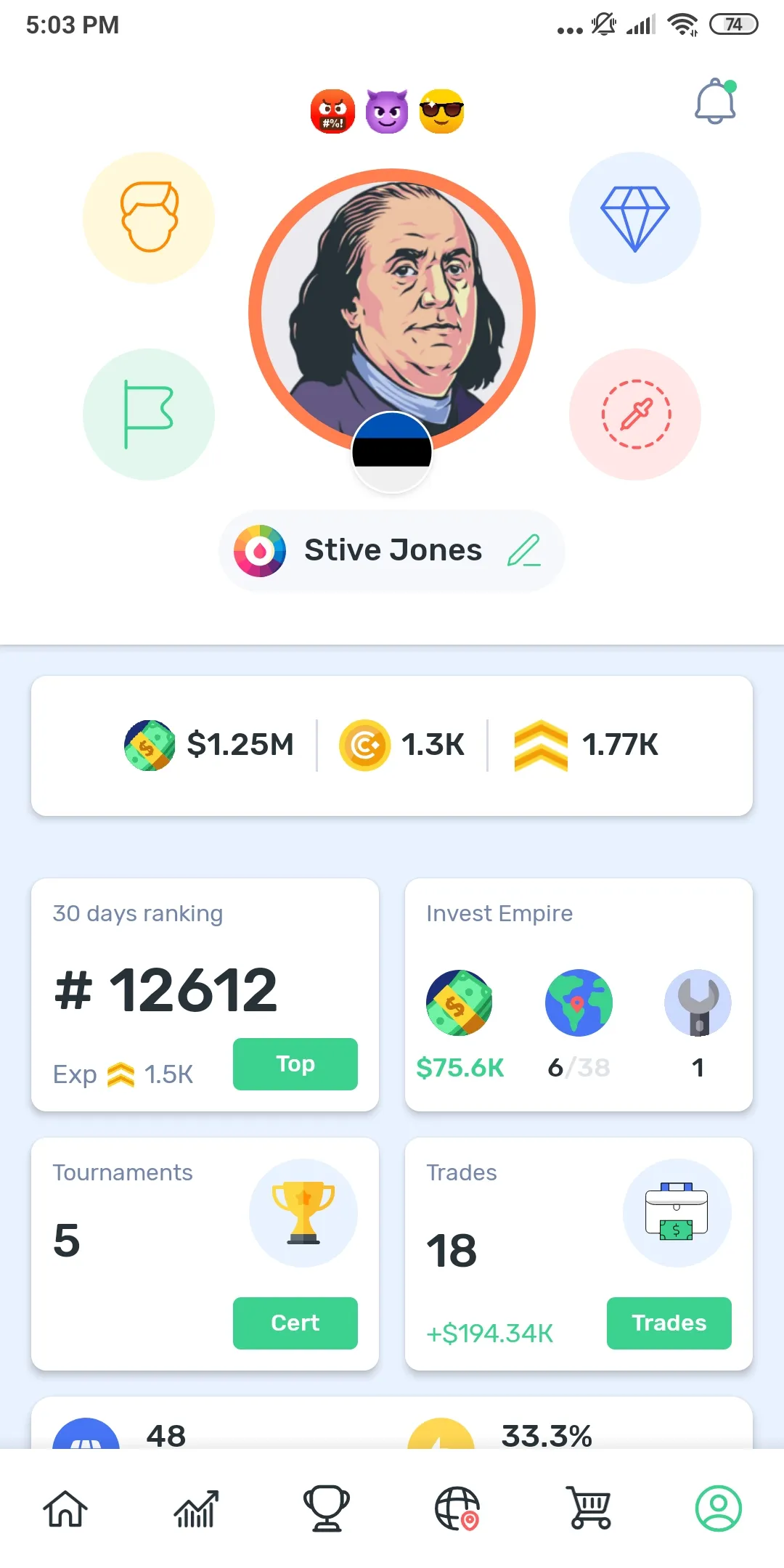 Cryptomania —Trading Simulator | Indus Appstore | Screenshot