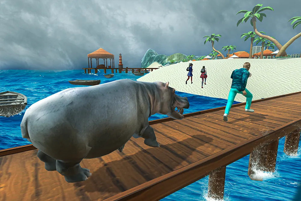 Wild Hippo Beach Simulator | Indus Appstore | Screenshot