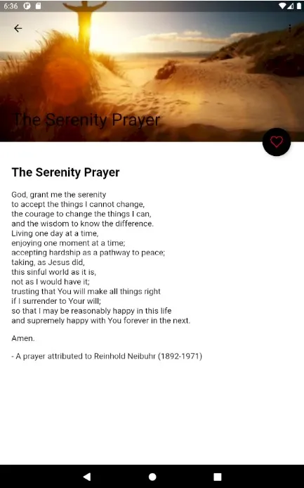 Prayer for Serenity - God gran | Indus Appstore | Screenshot