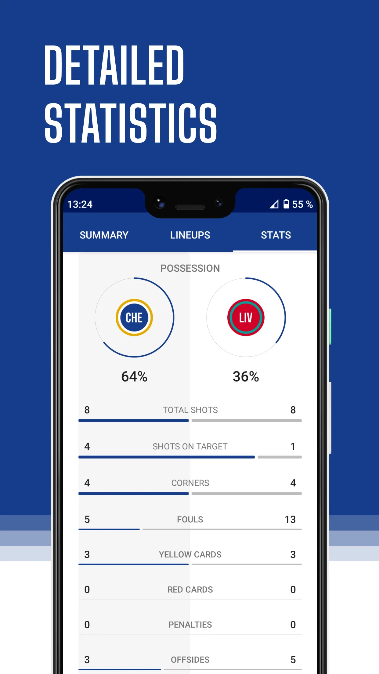 Blues Live – Soccer fan app | Indus Appstore | Screenshot