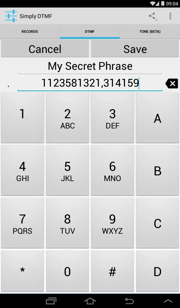 Simply DTMF Tone Generator | Indus Appstore | Screenshot