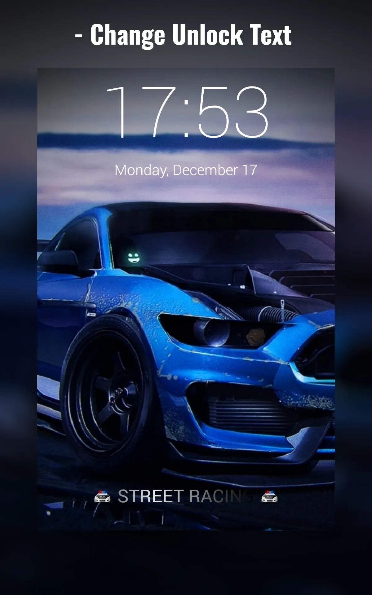 Street Racing Lock Screen | Indus Appstore | Screenshot