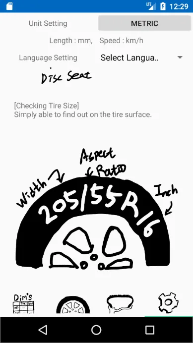 TireSize - Wheel&Tire Size, Di | Indus Appstore | Screenshot