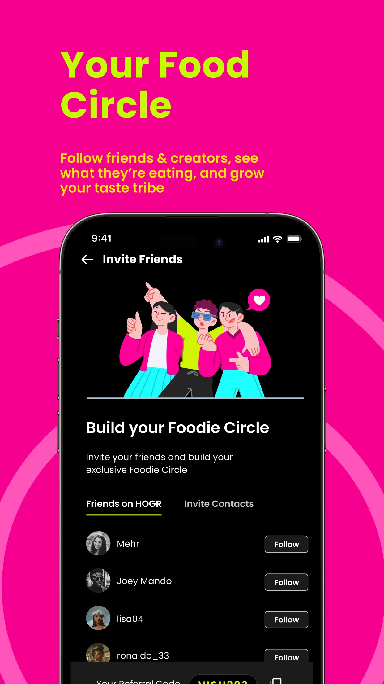 HOGR: The Food App | Indus Appstore | Screenshot