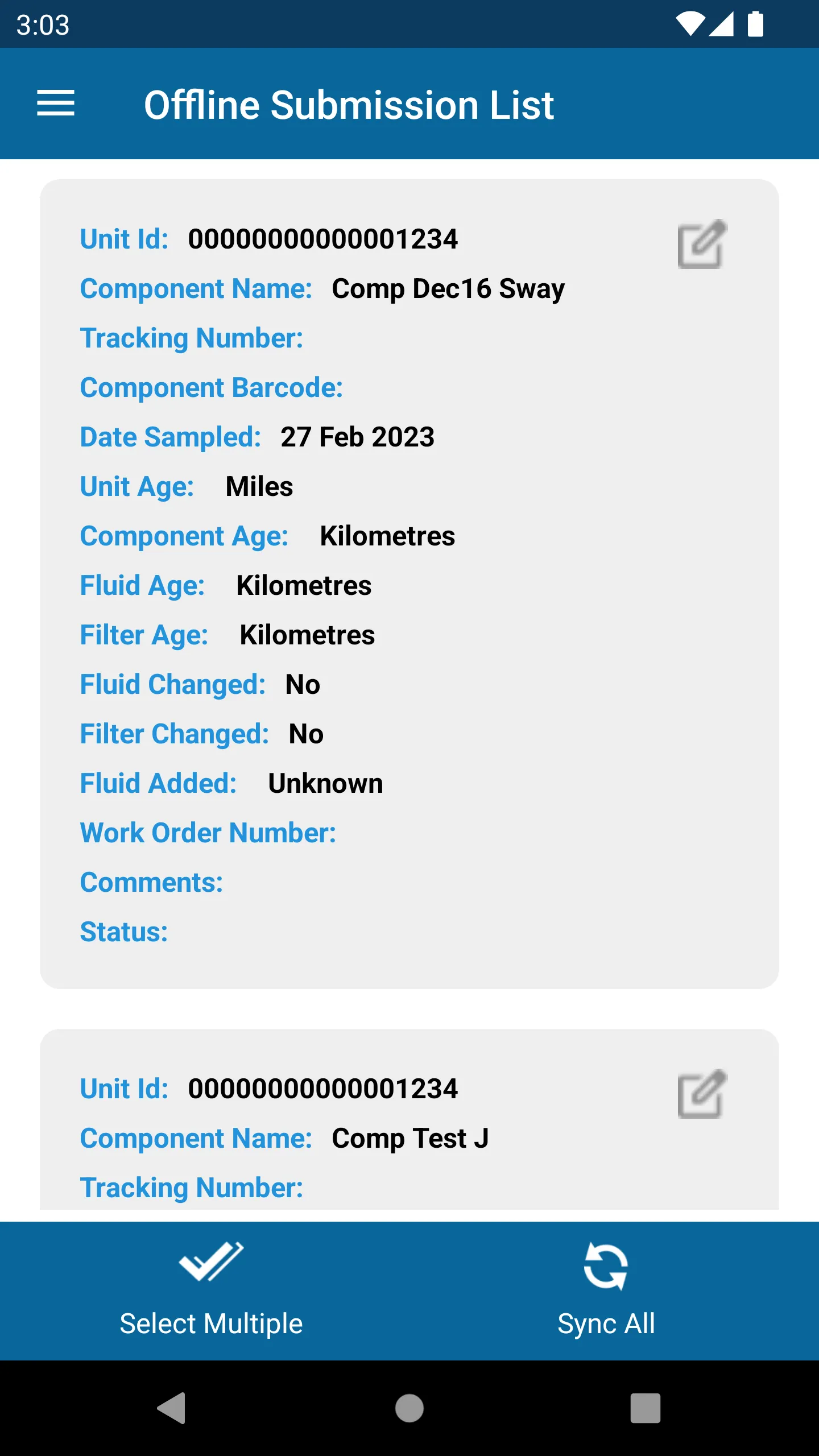 Valvoline Fluid Analysis | Indus Appstore | Screenshot