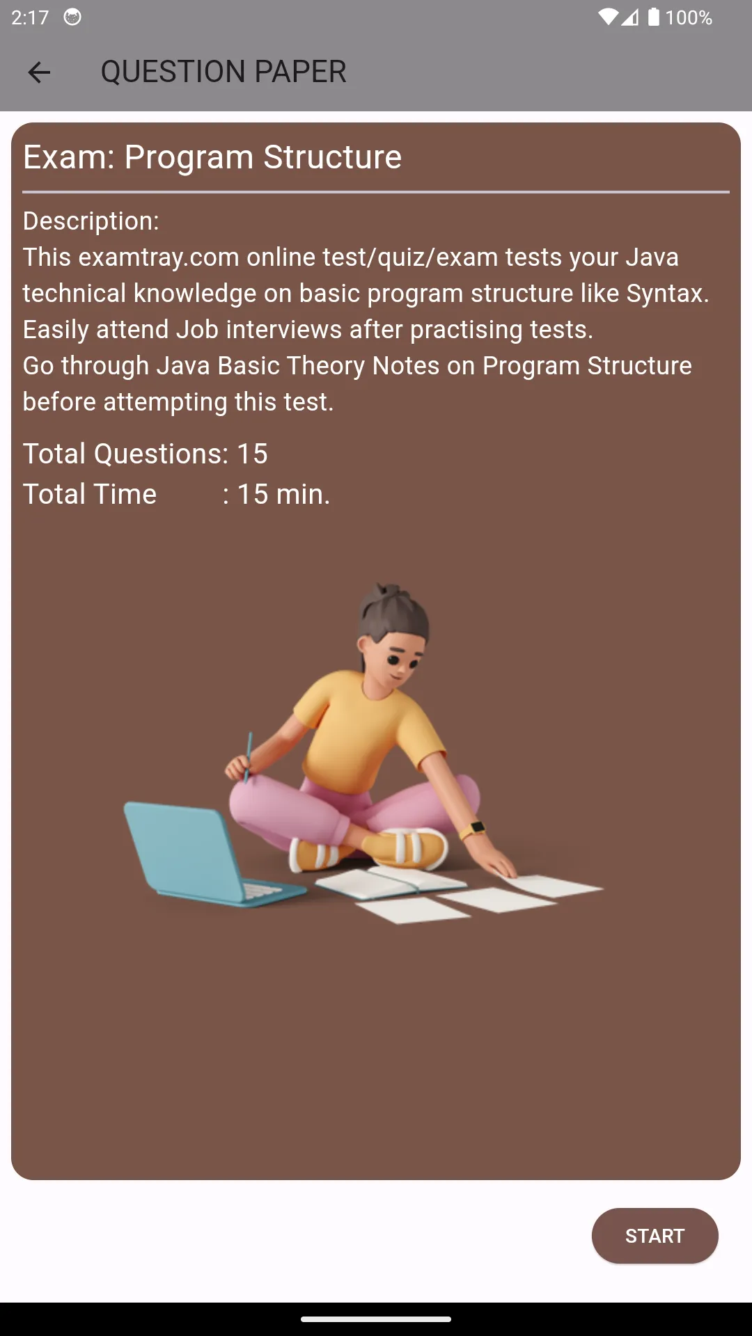 Java MCQ for Interviews | Indus Appstore | Screenshot