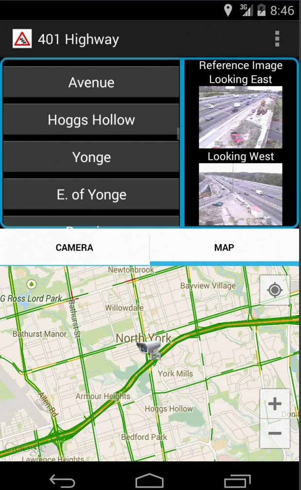 Toronto Traffic Cameras | Indus Appstore | Screenshot