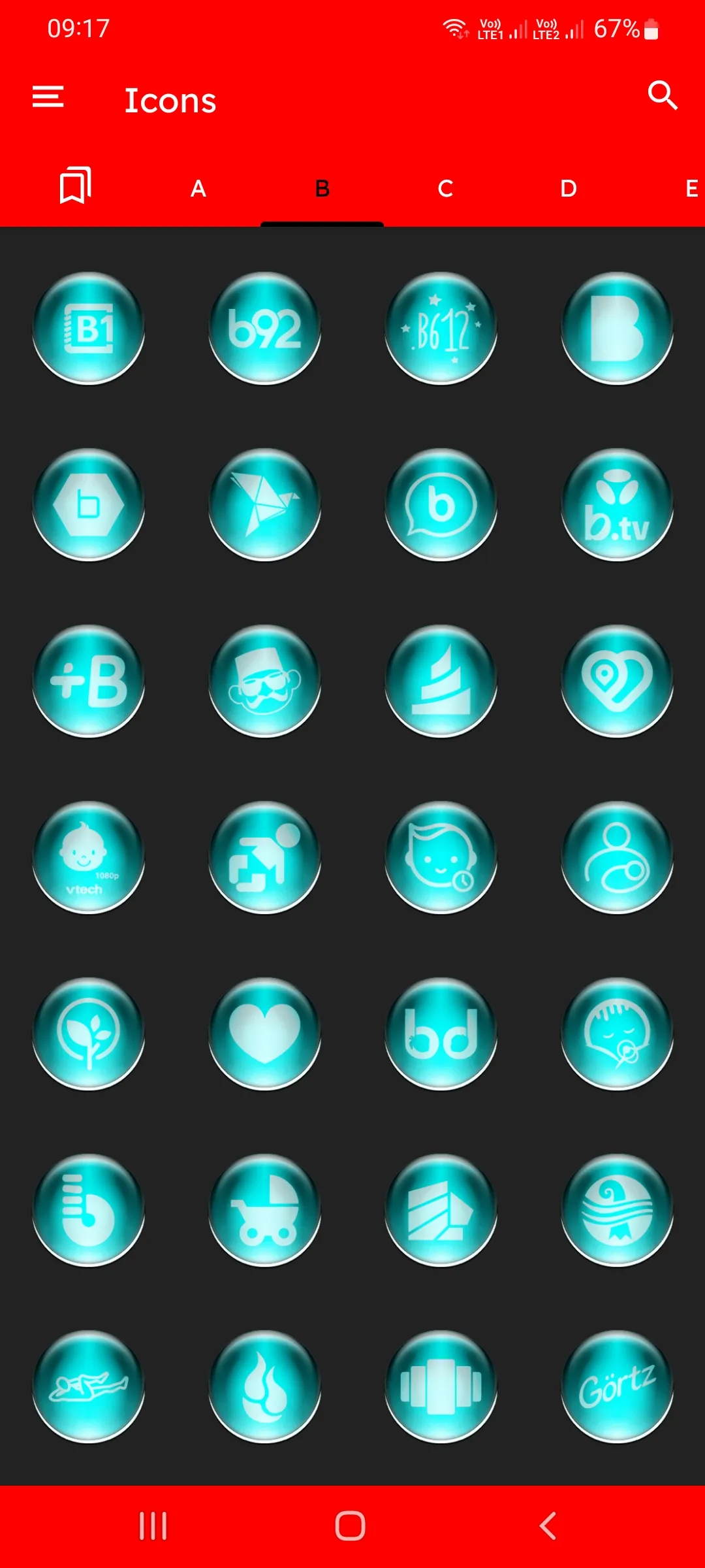 Cyan Pixl Glass Icon Pack | Indus Appstore | Screenshot