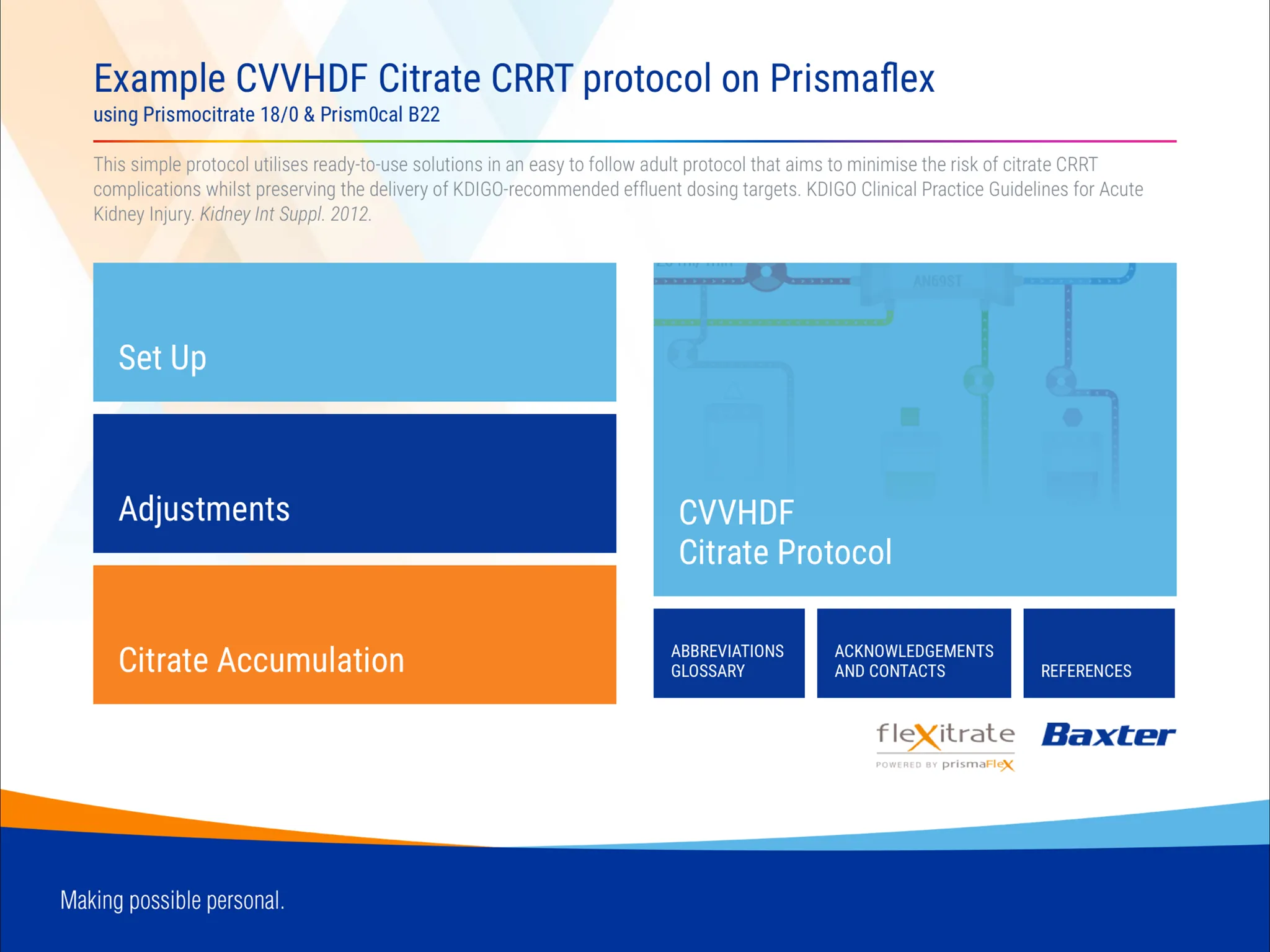 Prismaflex Citrate Protocol | Indus Appstore | Screenshot