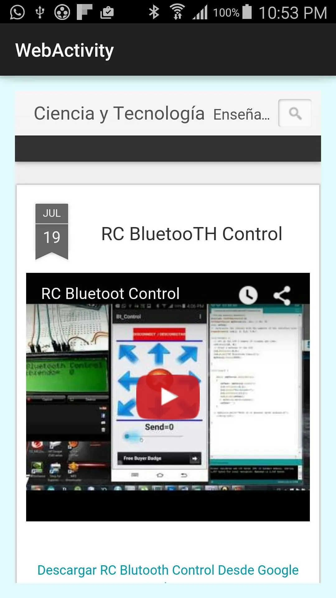 Bluetooth Oscilloscope | Indus Appstore | Screenshot