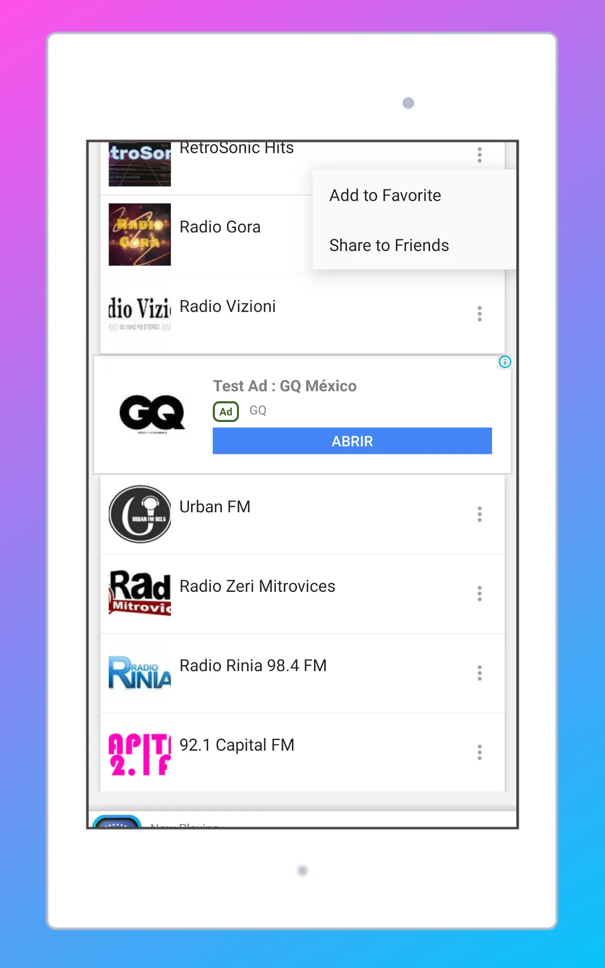 Radio Kosovo FM + Radio Online | Indus Appstore | Screenshot