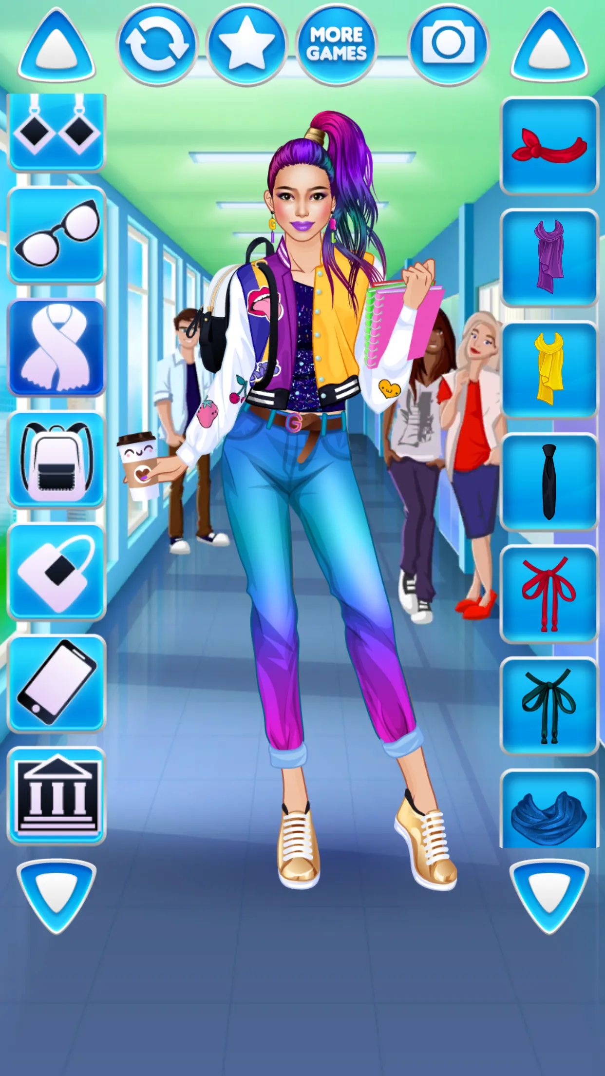 College Student Girl Dress Up | Indus Appstore | Screenshot