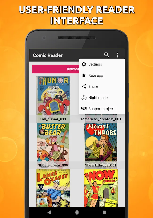 Comic Book Reader (cbz/cbr) | Indus Appstore | Screenshot