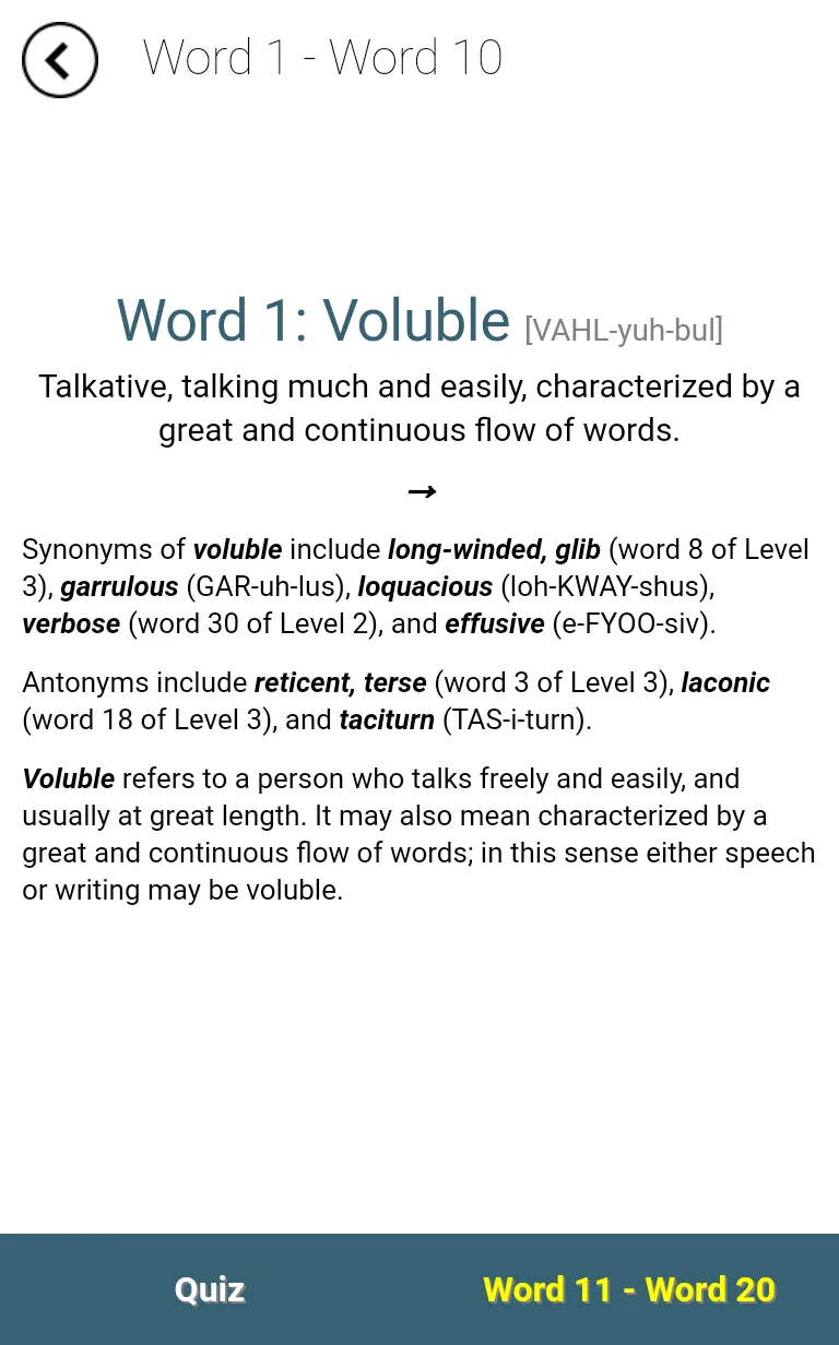 Verbal Advantage - Level 5 | Indus Appstore | Screenshot