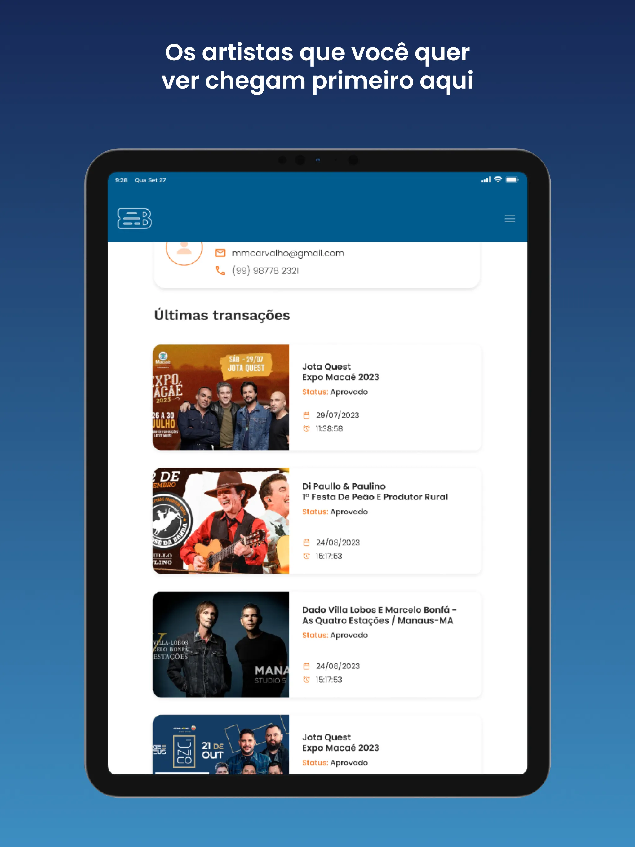 Q2 Ingressos | Indus Appstore | Screenshot