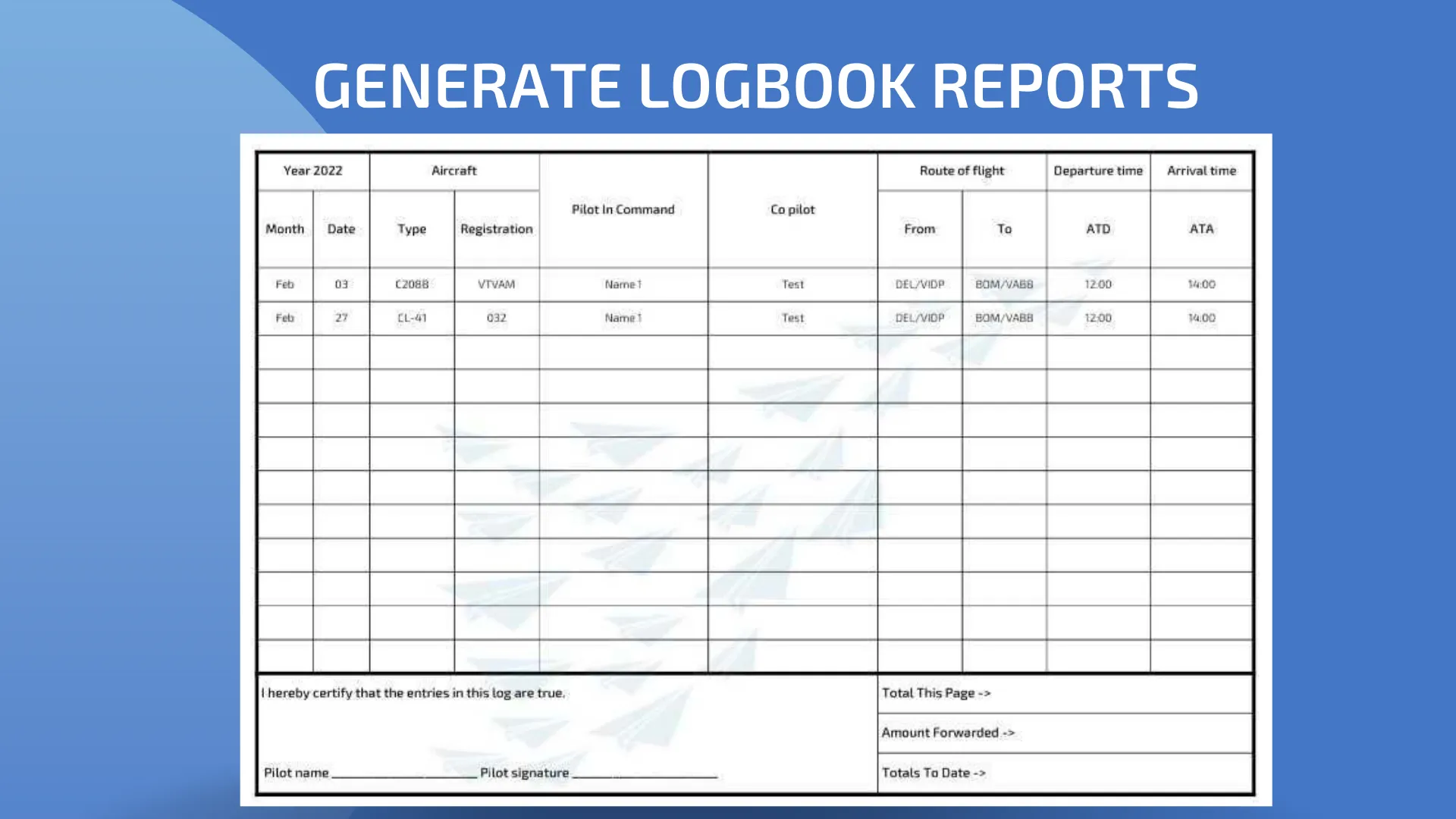 Wingman Pilot Logbook App | Indus Appstore | Screenshot