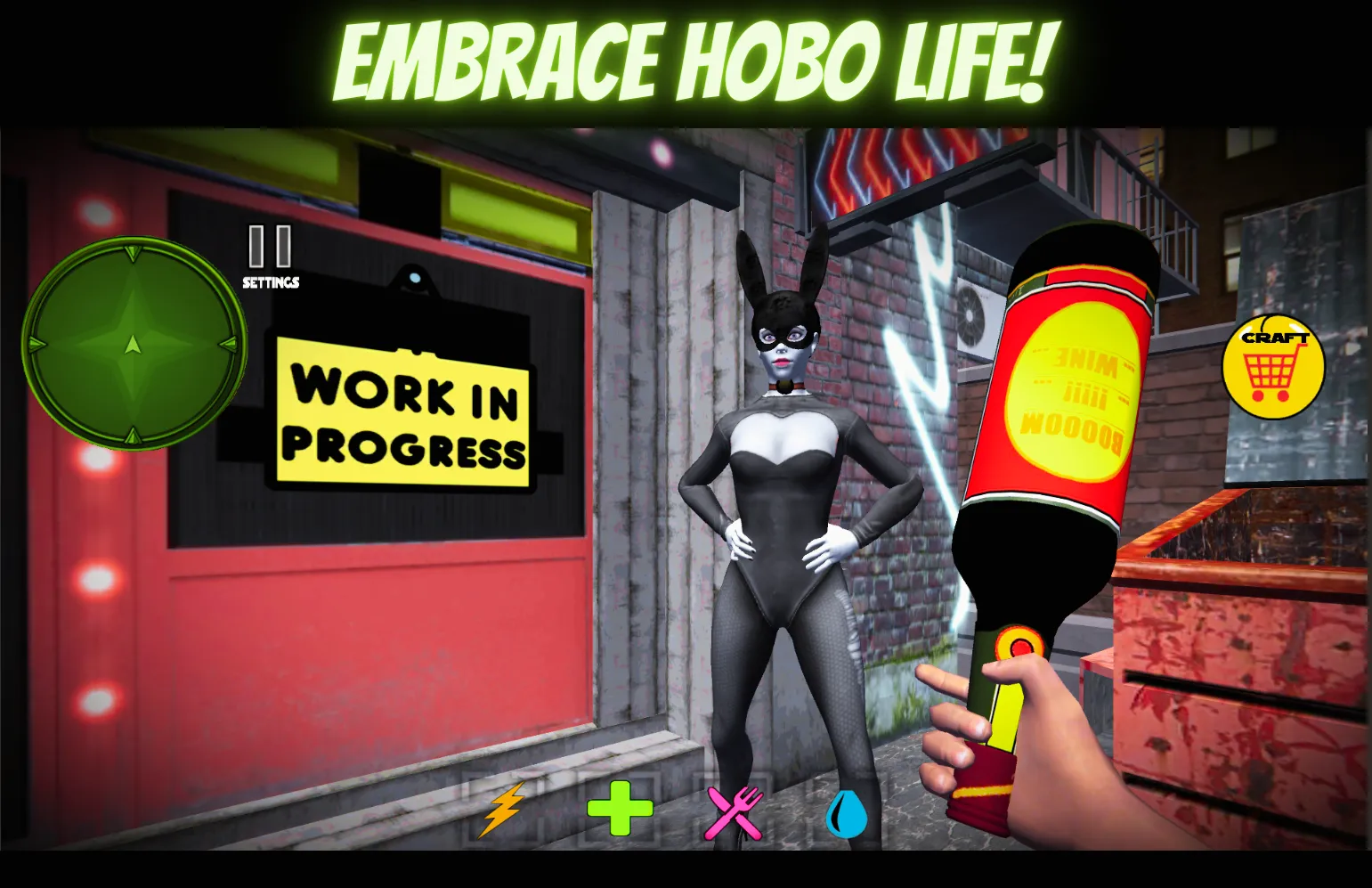 Hungry Hobo : Simulator of Bum | Indus Appstore | Screenshot