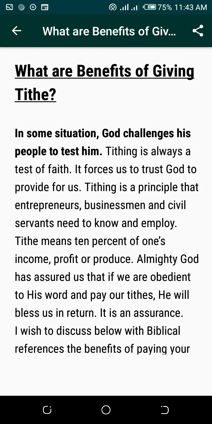 Tithe Teachings | Indus Appstore | Screenshot