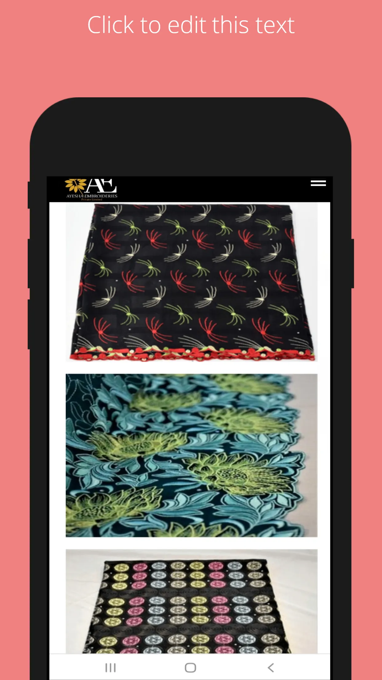 Ayesha Embroideries | Indus Appstore | Screenshot