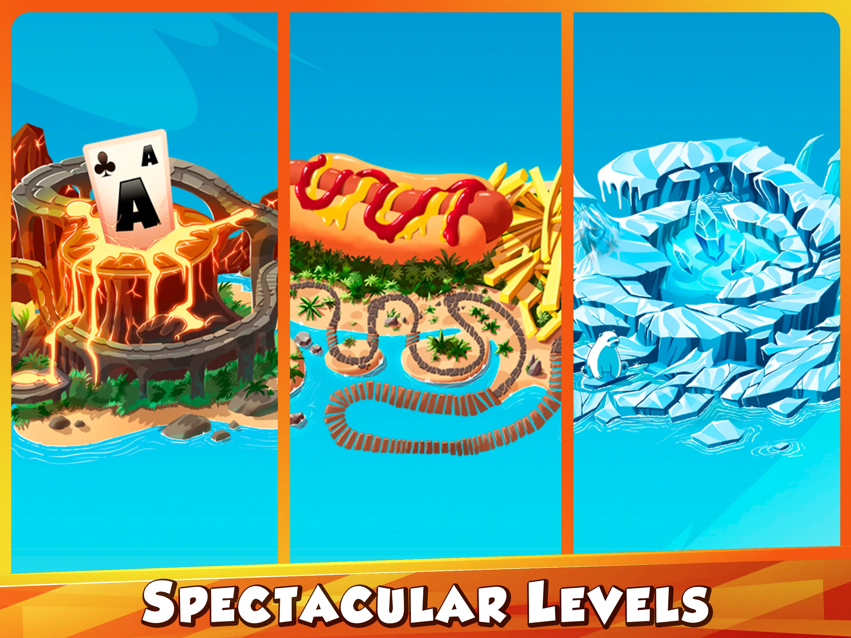 Solitaire Tripeaks Lost Worlds | Indus Appstore | Screenshot