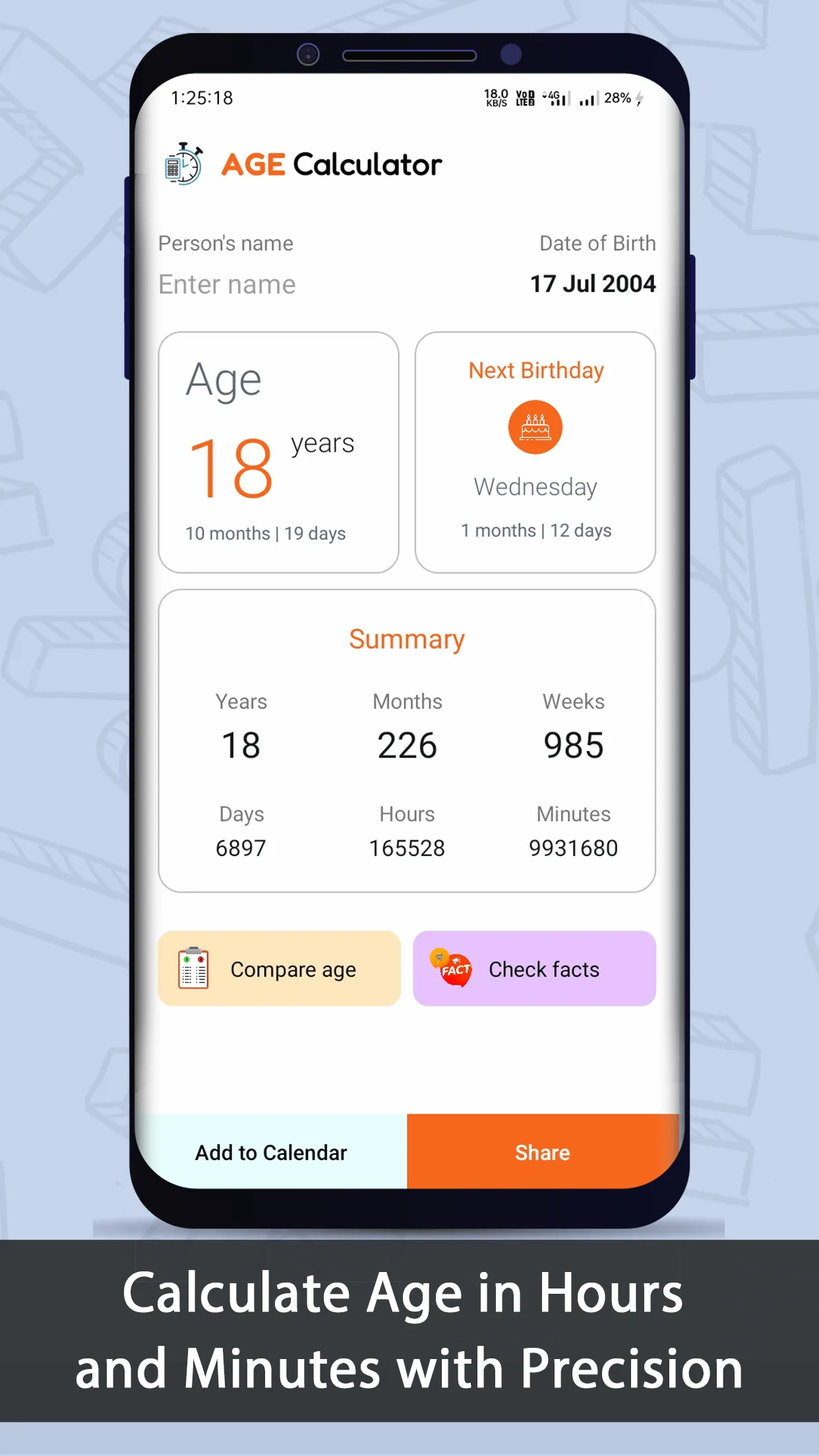 Birthday Age Calculator | Indus Appstore | Screenshot