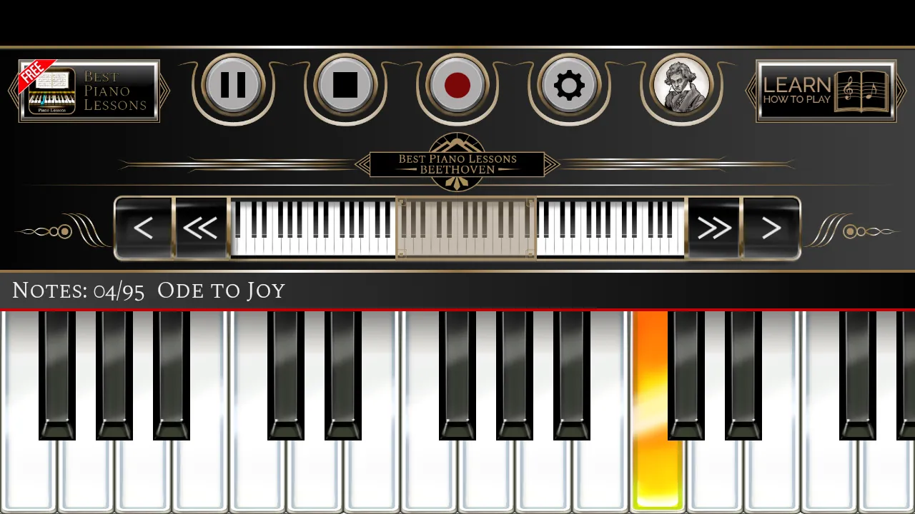 Piano Lessons Beethoven | Indus Appstore | Screenshot