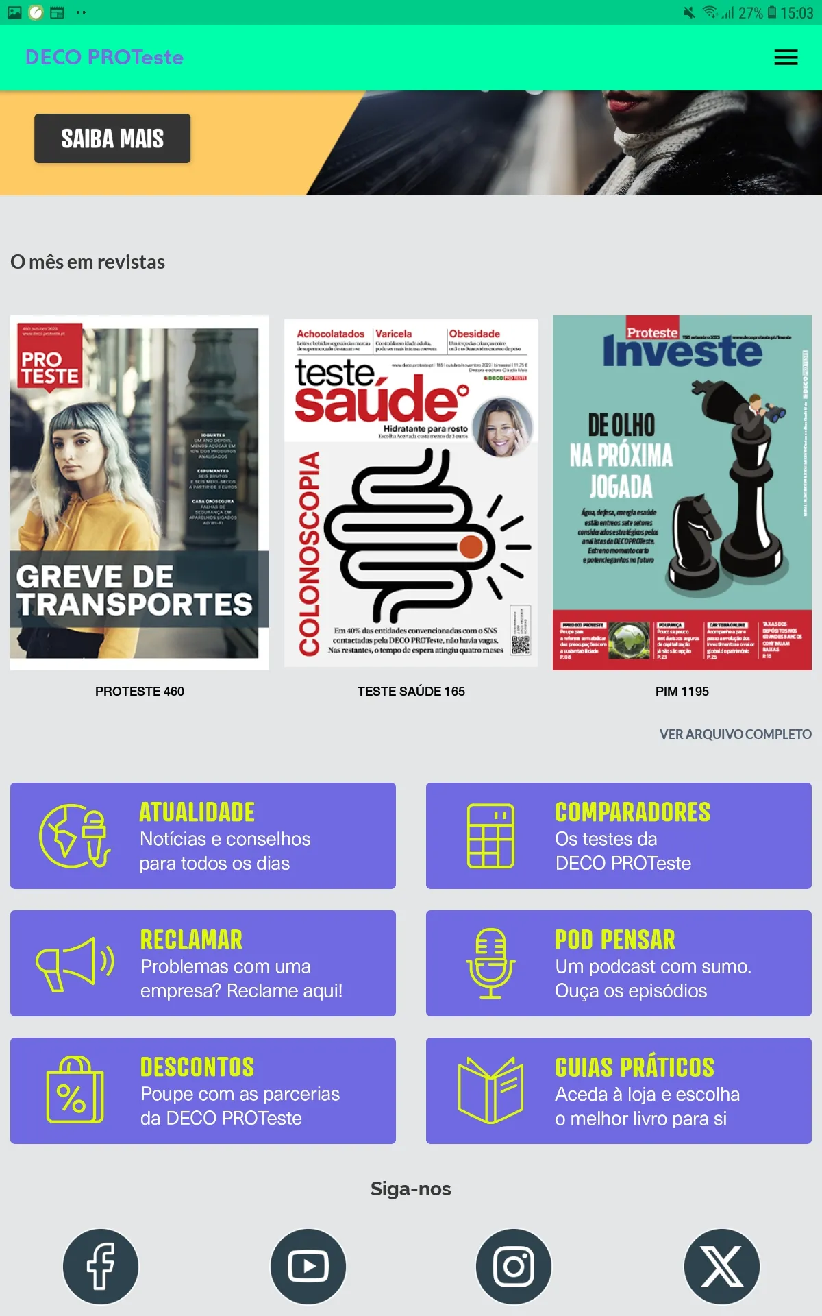 DECO PROteste Revistas | Indus Appstore | Screenshot