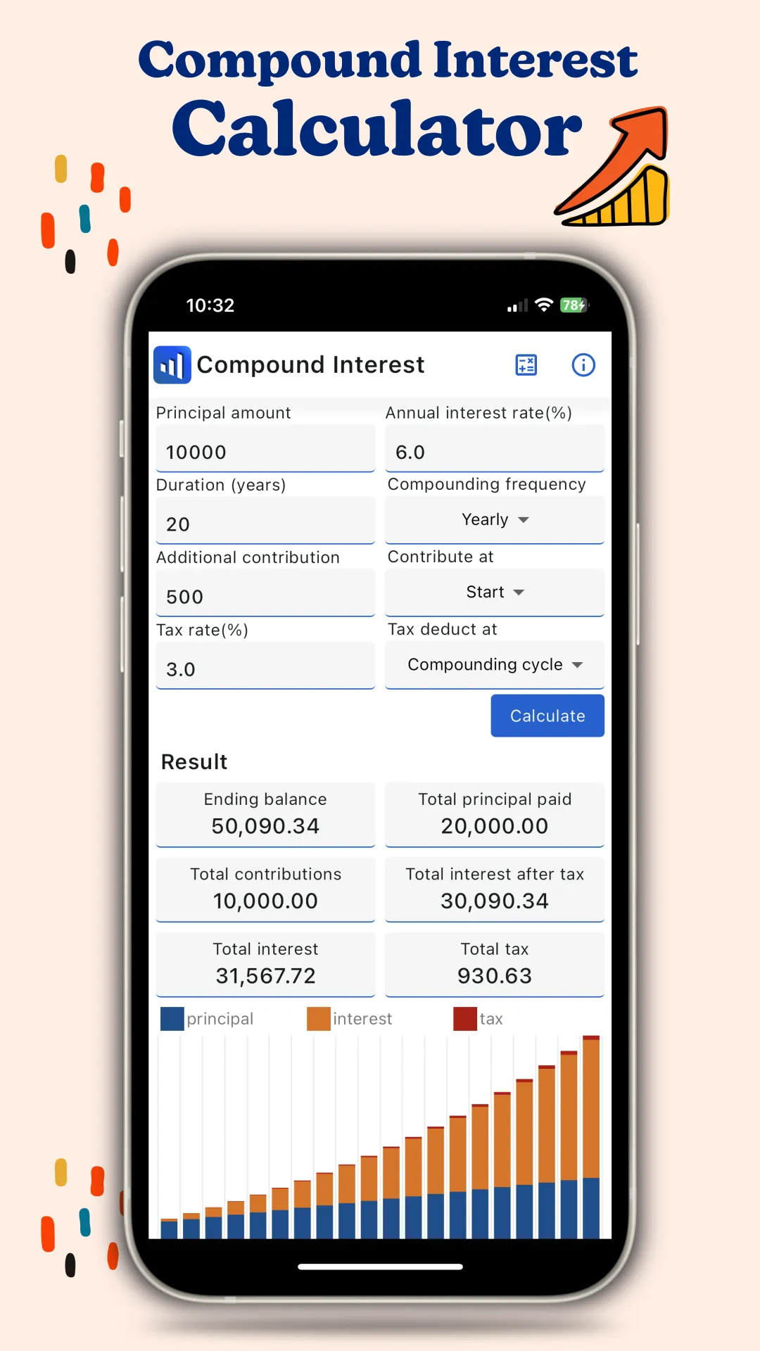 Compound Interest Loan Calc | Indus Appstore | Screenshot