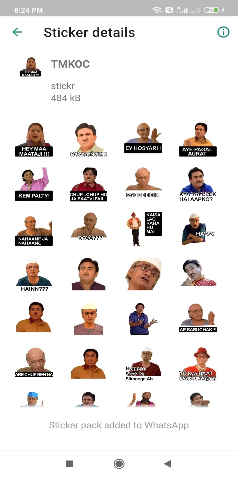 STICKR: All in one Hindi WA St | Indus Appstore | Screenshot