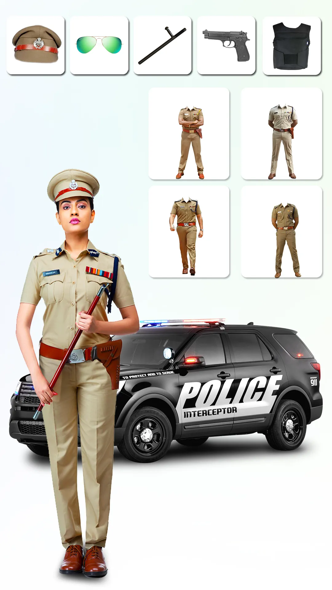 Men Police Suit Photo Editor | Indus Appstore | Screenshot