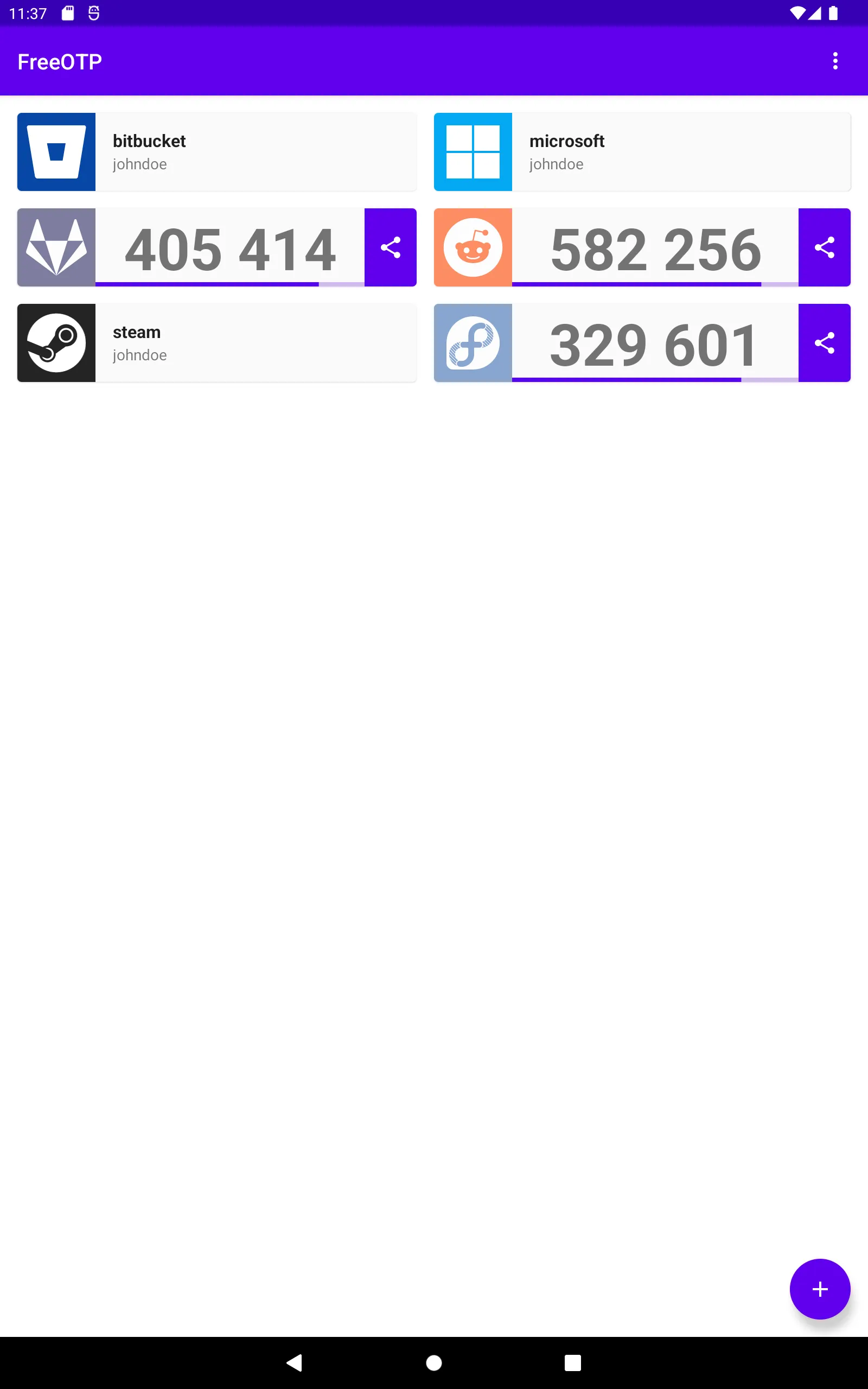 FreeOTP Authenticator | Indus Appstore | Screenshot