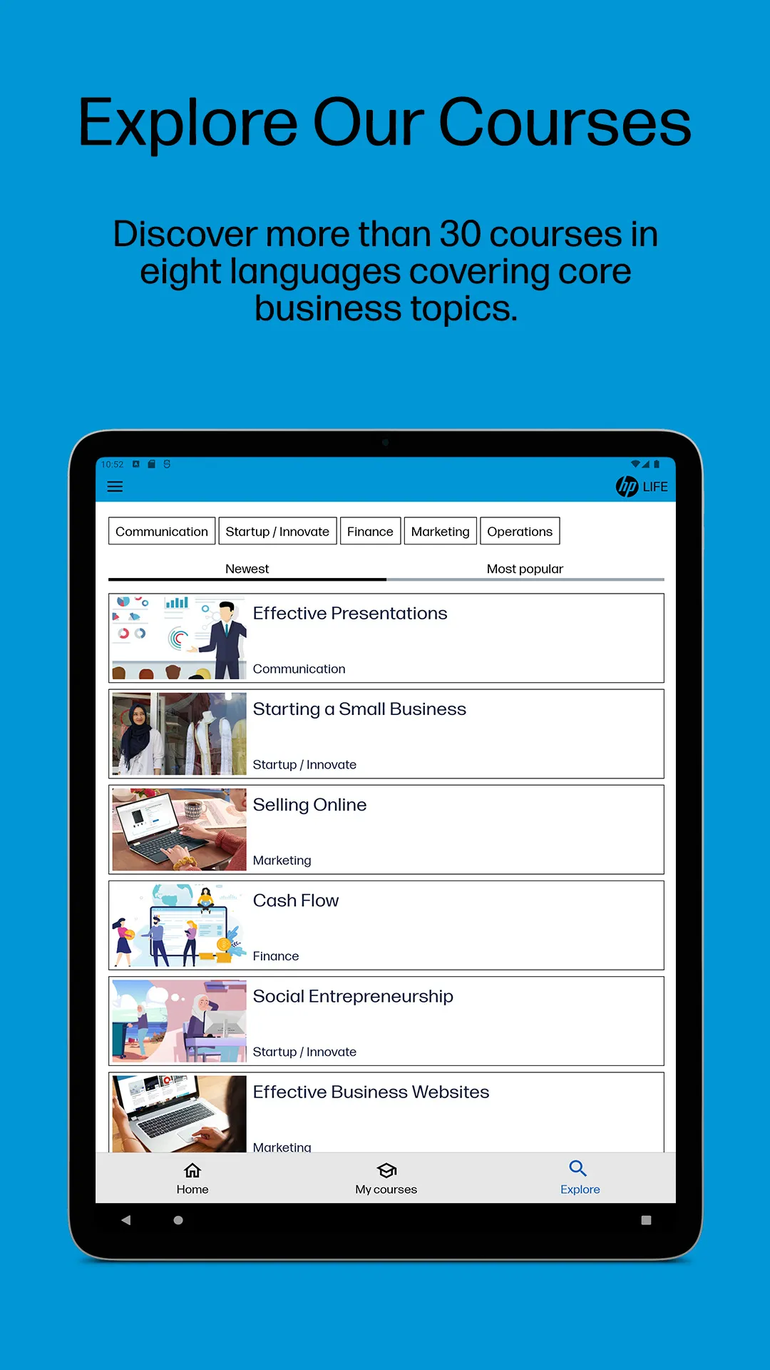 HP LIFE: Learn business skills | Indus Appstore | Screenshot